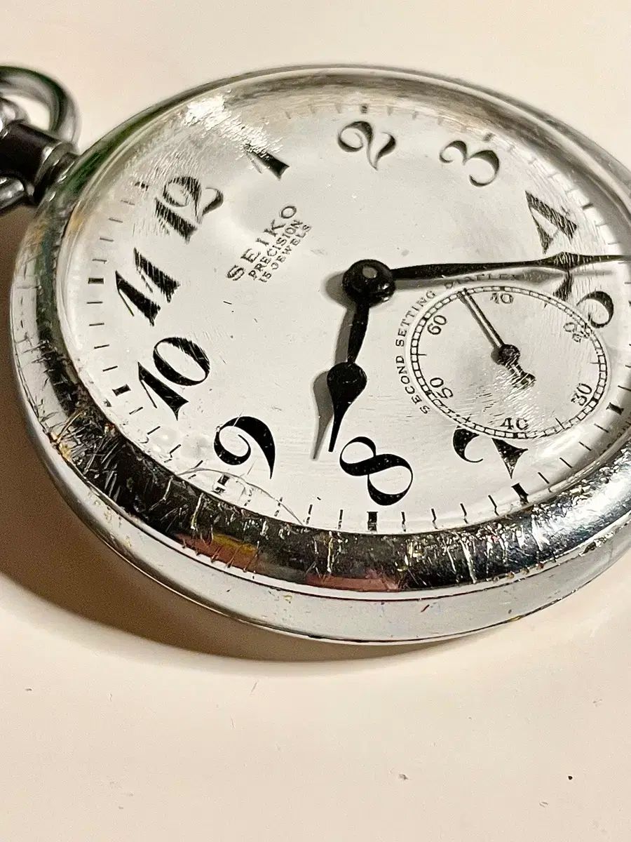 1960年代 ヴィンテージ SEIKO PRECISION 鉄道 懐中時計 手巻き時計