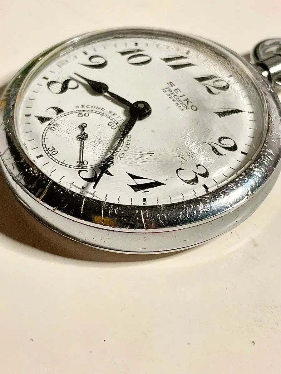 1960年代 ヴィンテージ SEIKO PRECISION 鉄道 懐中時計 手巻き時計