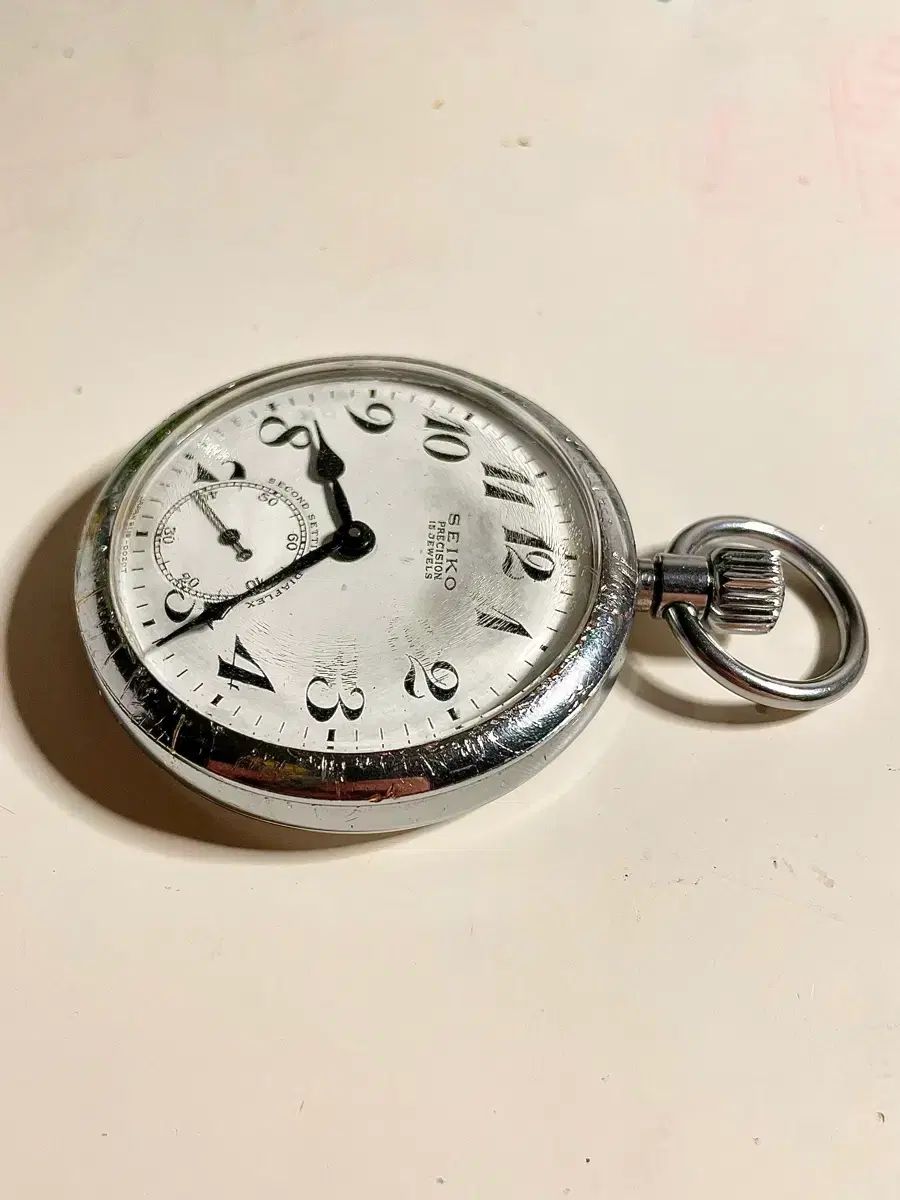 1960年代 ヴィンテージ SEIKO PRECISION 鉄道 懐中時計 手巻き時計