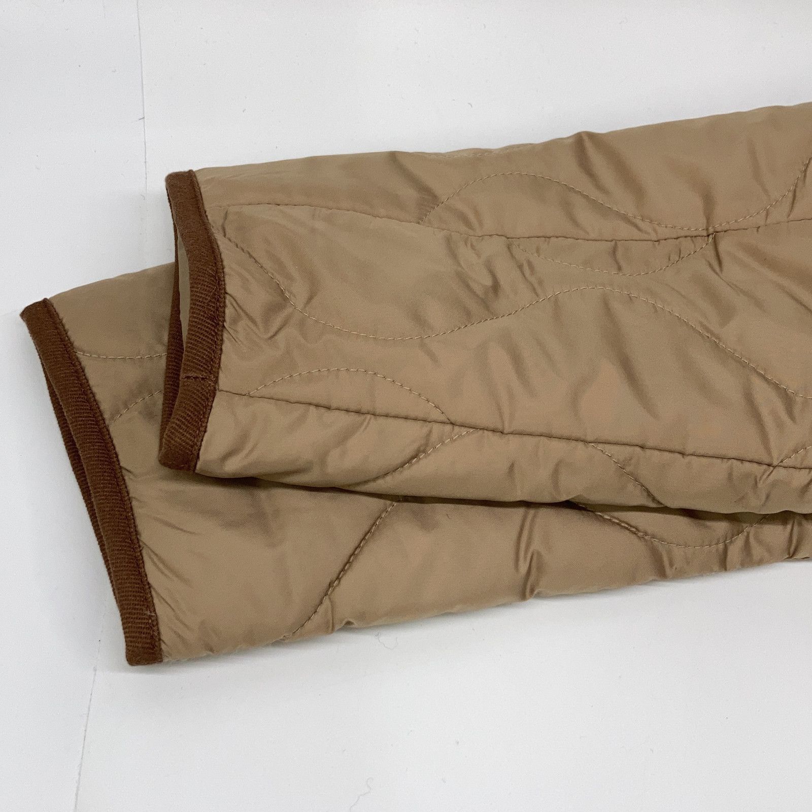 LAUREN RALPH LAUREN ローレン ラルフローレン ﾍﾞｰｼﾞｭ ﾂｲﾙﾄﾘﾑ ｵﾆｵﾝｷﾙﾃｯﾄﾞ ｼﾞｬｹｯﾄ XS