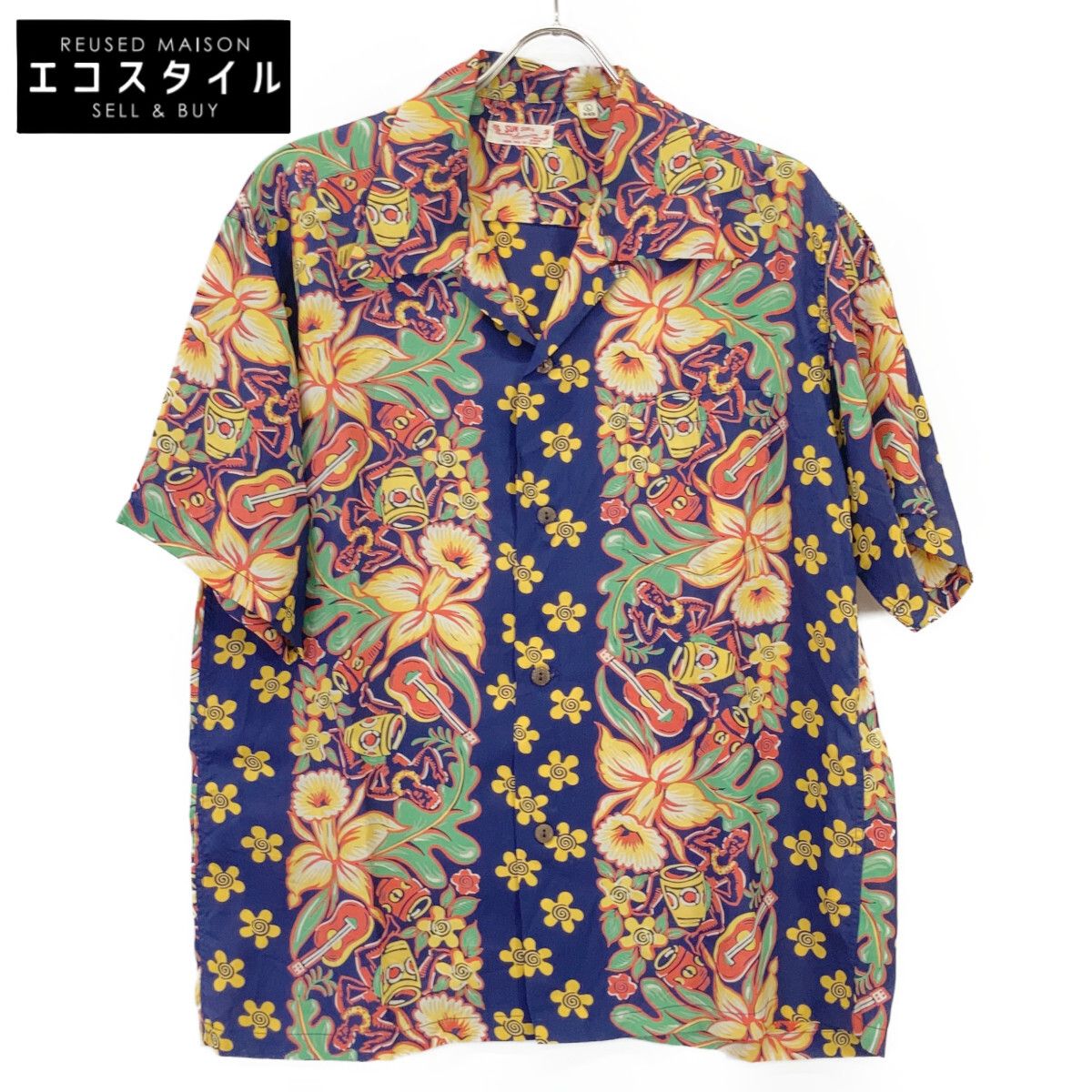 SUN SURF サンサーフ SS37792 RAYON ORCHID AND HAWAIIAN TRADITION S/S SHIRTS L
