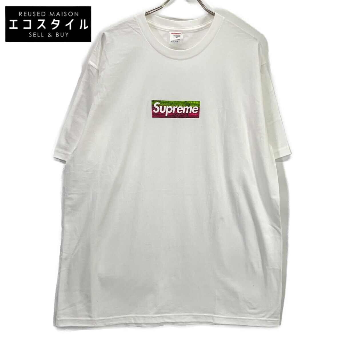 Supreme シュプリーム ﾎﾜｲﾄ Los Angeles Fire Relief Box Logo Tee XL