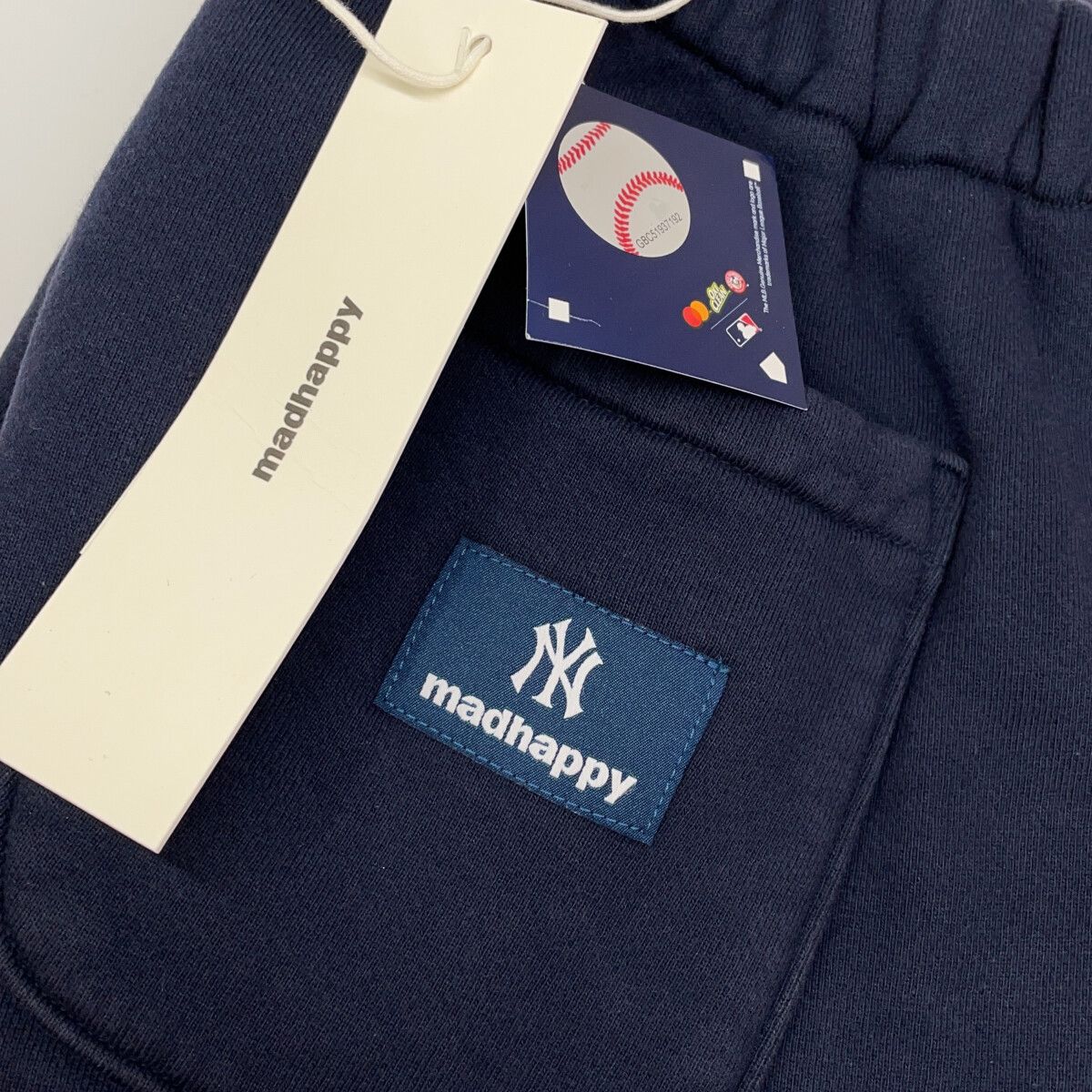 madhappy マッドハッピー ×New York Yankees ﾈｲﾋﾞｰ UK0116647 ｽｳｪｯﾄﾊﾟﾝﾂ L