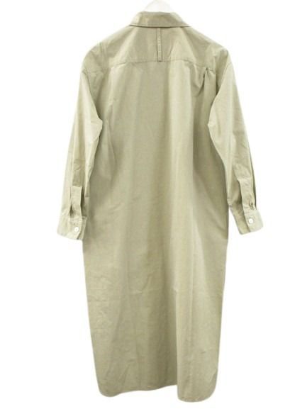 マーガレットハウエル MARGARET HOWELL プルオーバー シャツ ワンピース 1 コットン ライトカーキ 長袖 2024SS マーガレットハウエル MARGARET HOWELL プルオーバー シャツ ワンピース 1 コットン ライトカーキ 長袖 2024SS