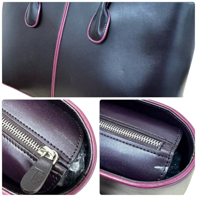 ☆★希少★TOD'S トッズ★トートバッグ 大きめ A4収納可 保存袋 ボルドー パープル ロゴ★♯2506 ☆★希少★TOD'S トッズ★トートバッグ 大きめ A4収納可 保存袋 ボルドー パープル ロゴ★♯2506