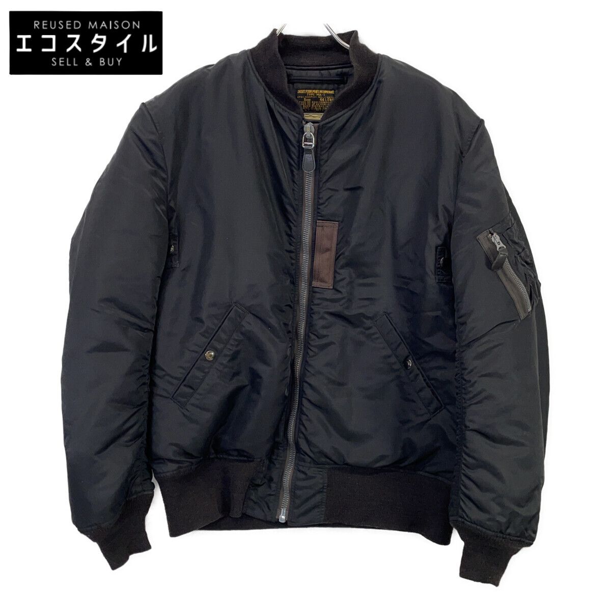 BUZZ RICKSON'S バズリクソンズ BR14965 ｳｨﾘｱﾑｷﾞﾌﾞｿﾝ ﾌﾞﾗｯｸ MA-1 44 ﾛﾝｸﾞ