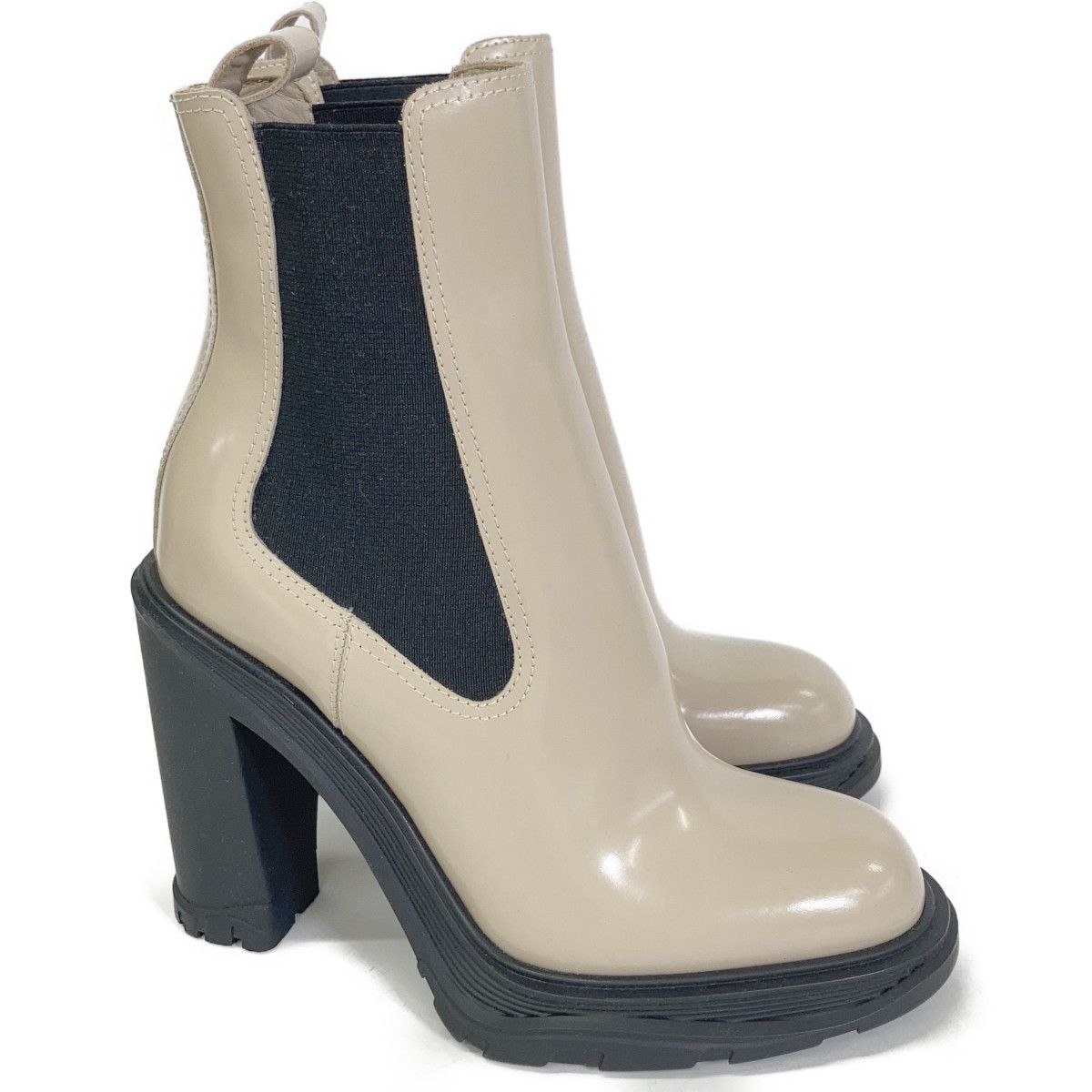 Alexander McQueen アレキサンダーマックイーン 【新品同様】21年製 678530 パテント ハイヒール サイドゴアブーツ 36 1/2 Alexander McQueen アレキサンダーマックイーン 【新品同様】21年製 678530 パテント ハイヒール サイドゴアブーツ 36 1/2