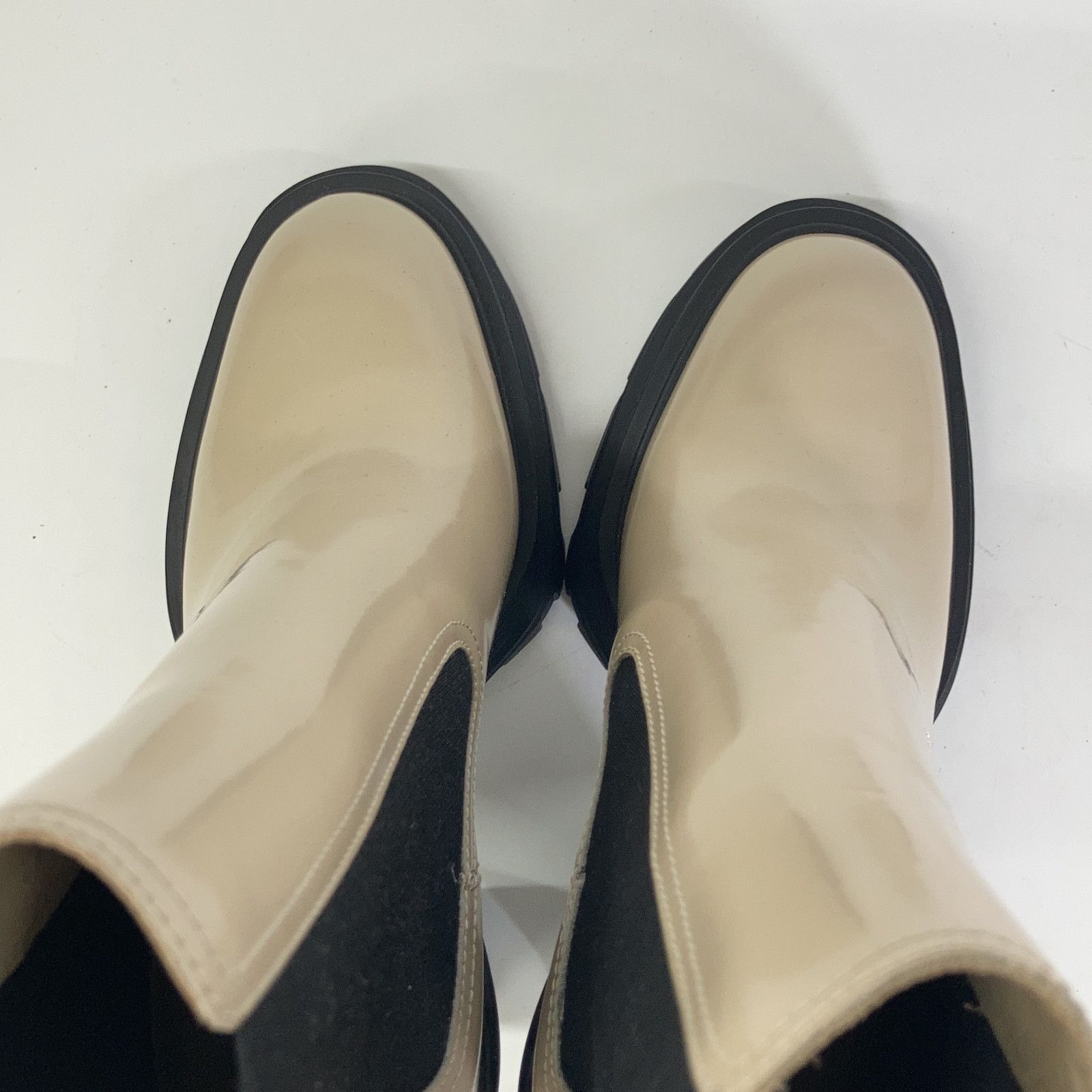 Alexander McQueen アレキサンダーマックイーン 【新品同様】21年製 678530 パテント ハイヒール サイドゴアブーツ 36 1/2 Alexander McQueen アレキサンダーマックイーン 【新品同様】21年製 678530 パテント ハイヒール サイドゴアブーツ 36 1/2