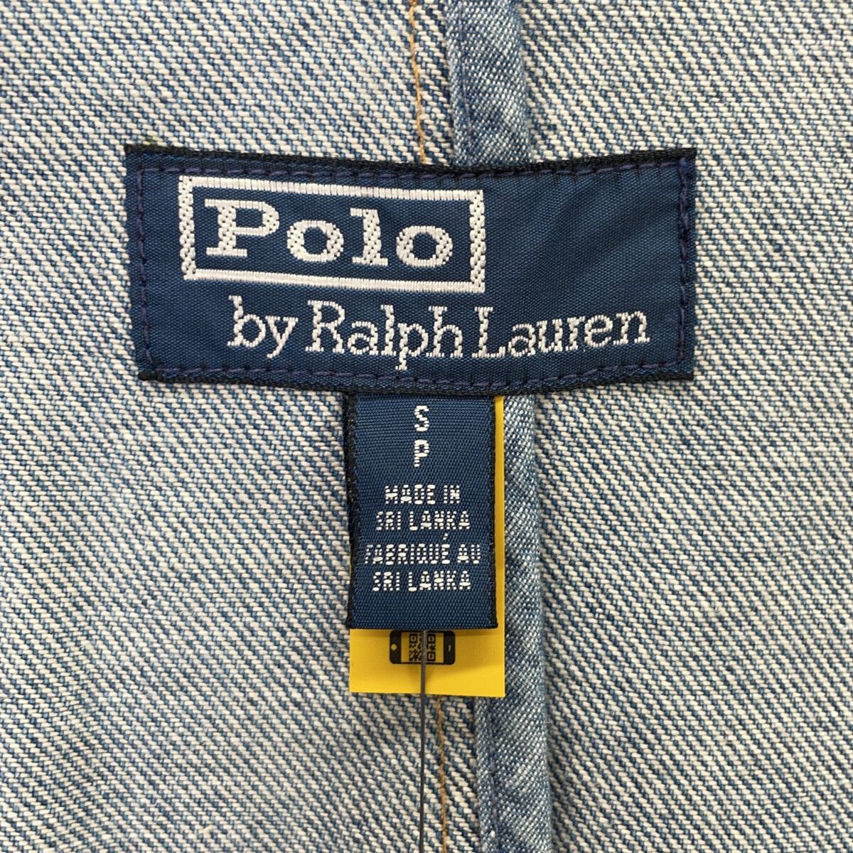 POLO RALPH LAUREN ポロ ラルフローレン ブルー デニムミディシングルジャケット S POLO RALPH LAUREN ポロ ラルフローレン ブルー デニムミディシングルジャケット S
