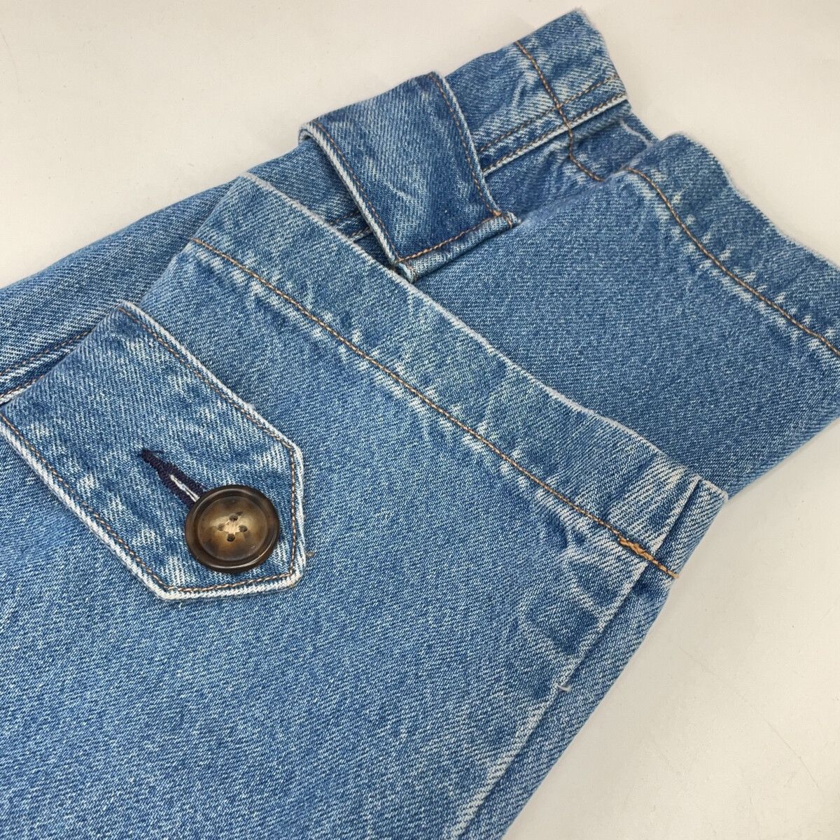 POLO RALPH LAUREN ポロ ラルフローレン ブルー デニムミディシングルジャケット S POLO RALPH LAUREN ポロ ラルフローレン ブルー デニムミディシングルジャケット S