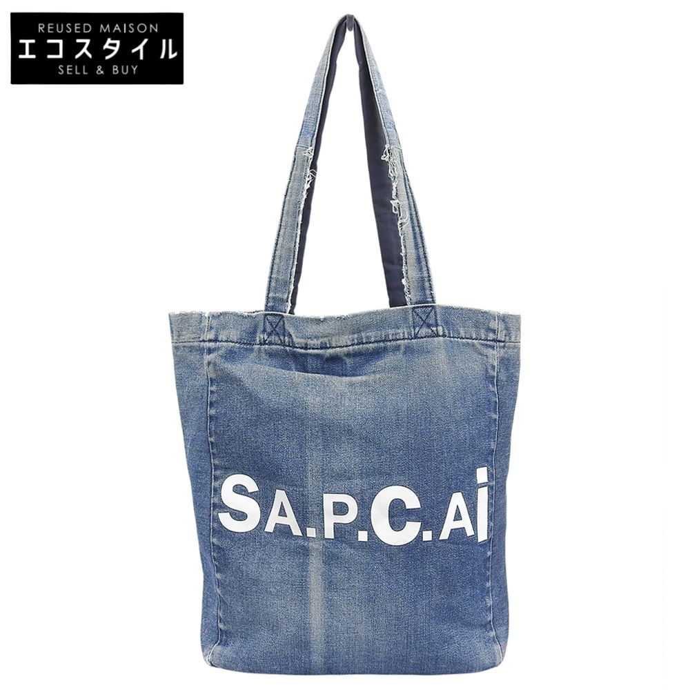 A.P.C. アーペーセー リバーシブル デニム トートバッグ レディース ブルー