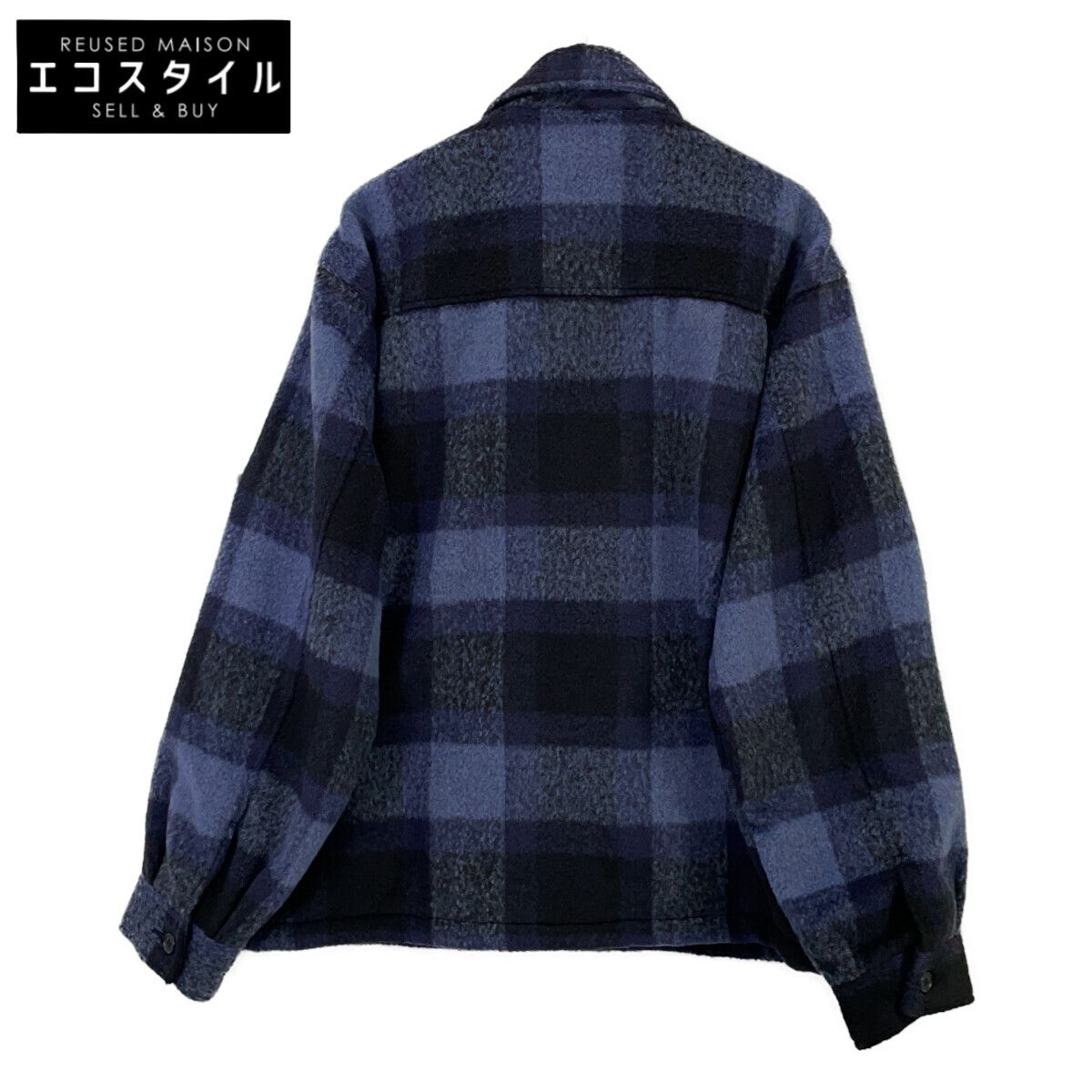 WIND AND SEA ウィンダンシー WDS-O-CLCS-25-Q3-JK-01 ﾌﾞﾙｰ Shaggy Plaid Shirt Jacket XL