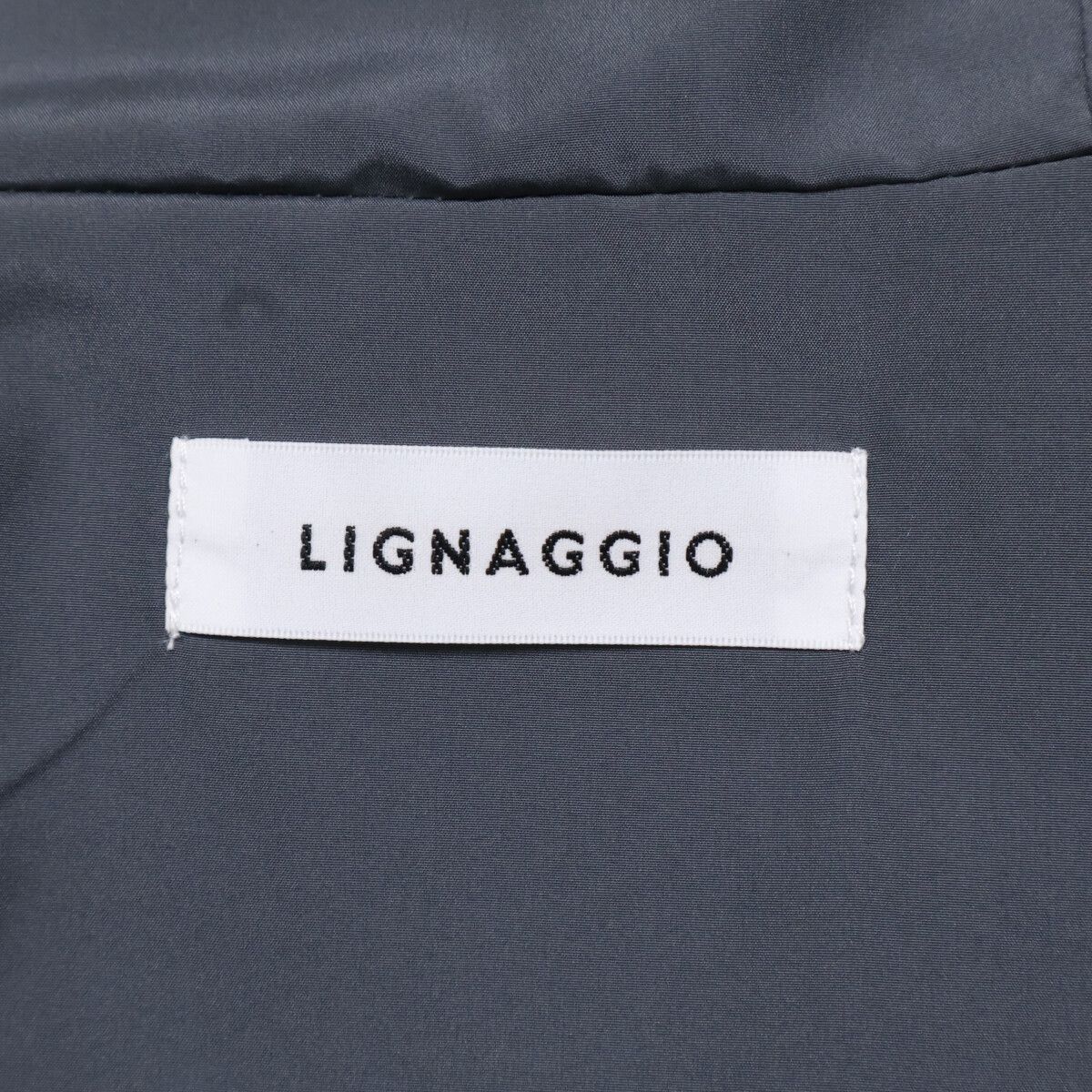 LIGNAGGIO リナージオ 【美品】ジップアップ フェイクファー フーディ ジレ/ M