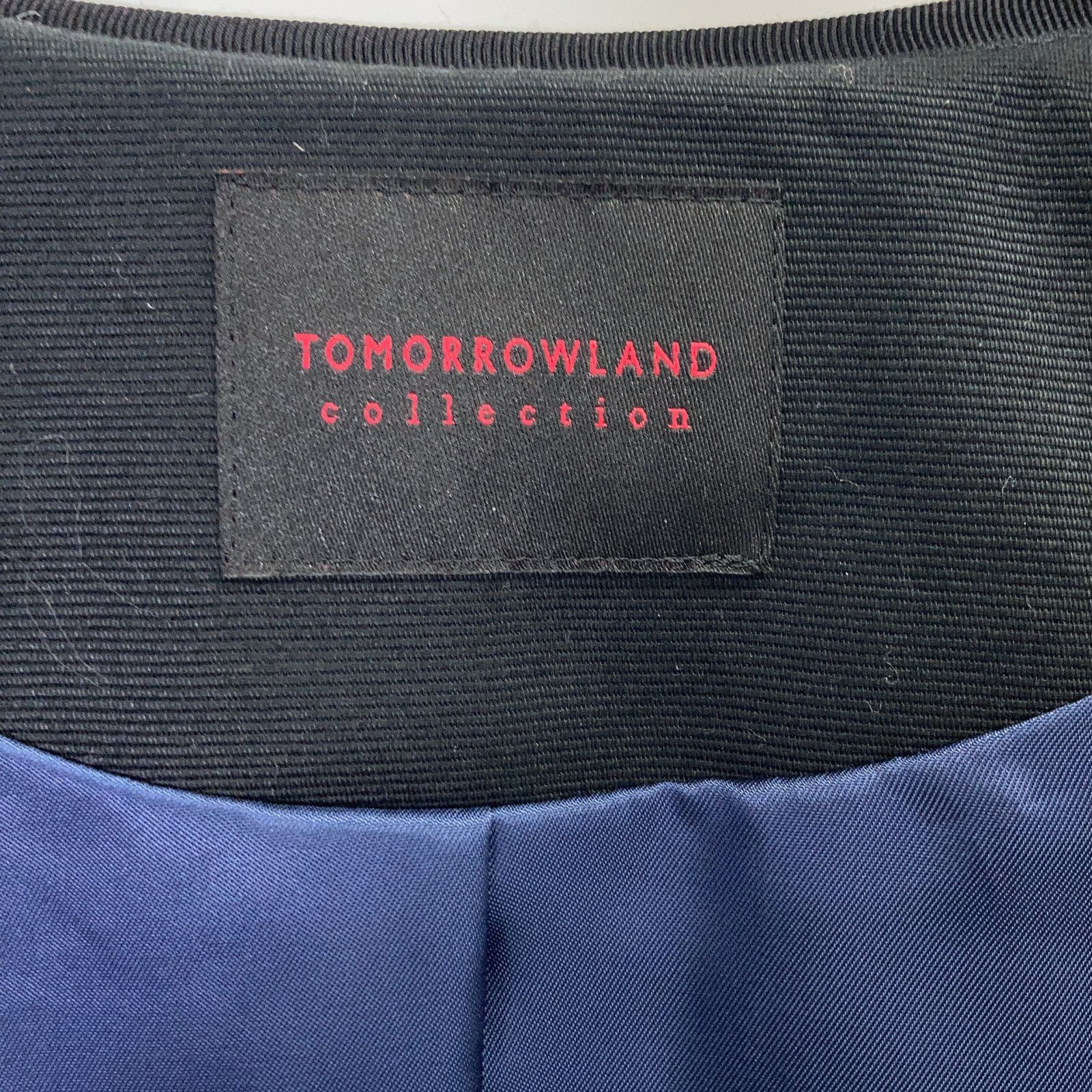 TOMORROWLAND トゥモローランド 25AW 14075107701 ﾌﾞﾗｯｸ×ﾎﾜｲﾄ ﾌｧﾝｼｰﾓﾉﾄｰﾝﾁｪｯｸ ﾌﾛﾝﾄﾂｲｰﾄﾞﾌﾞﾙｿﾞﾝ 36