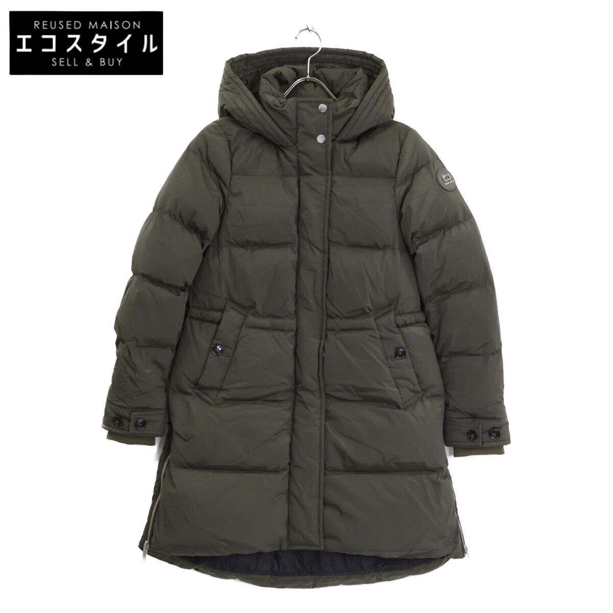 WOOLRICH ウールリッチ WWOU0697 ｶｰｷ ALSEA PUFFY PARKA ﾌｰﾃﾞｯﾄﾞﾀﾞｳﾝｺｰﾄ XS