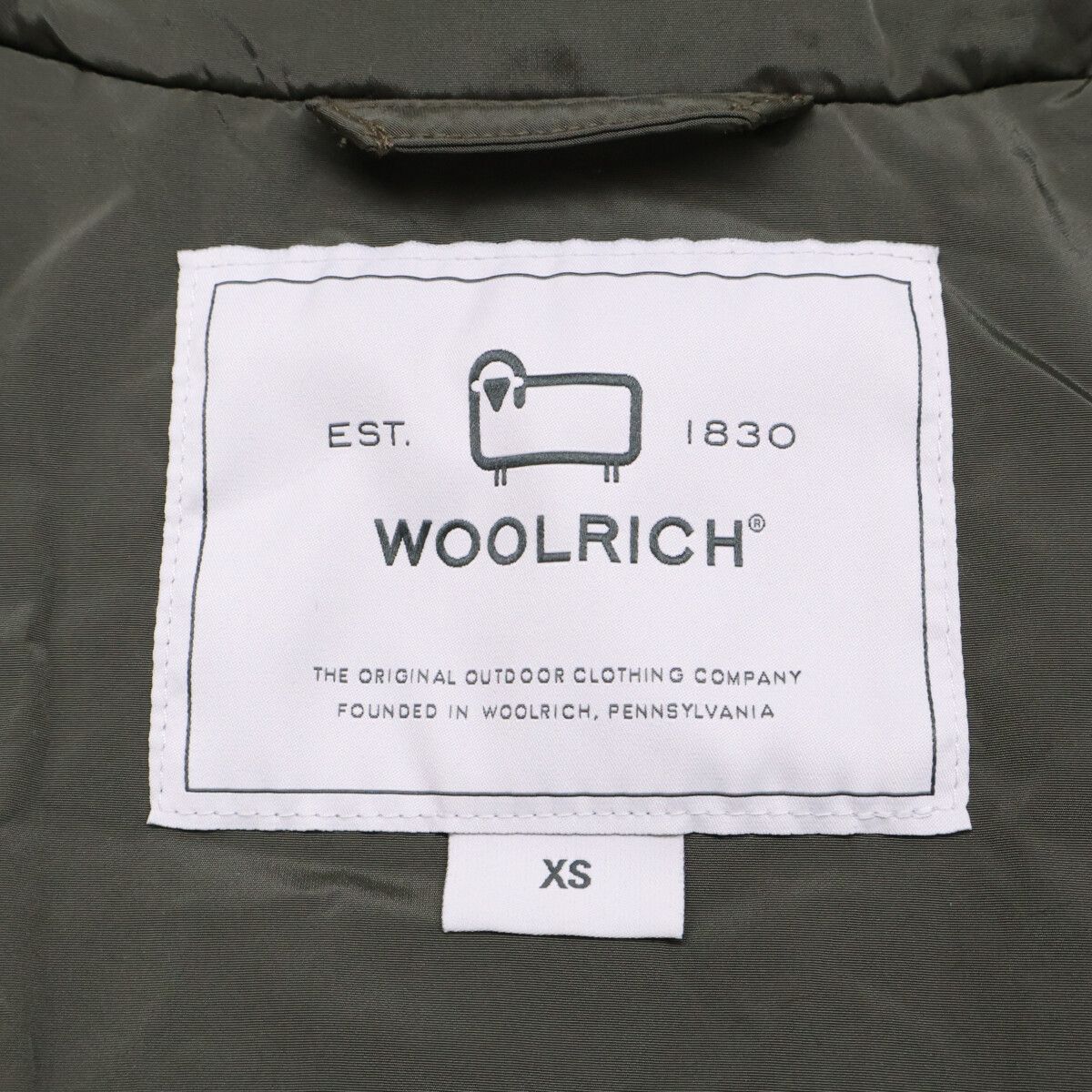 WOOLRICH ウールリッチ WWOU0697 カーキ ALSEA PUFFY PARKA フーデッドダウンコート XS WOOLRICH ウールリッチ WWOU0697 カーキ ALSEA PUFFY PARKA フーデッドダウンコート XS