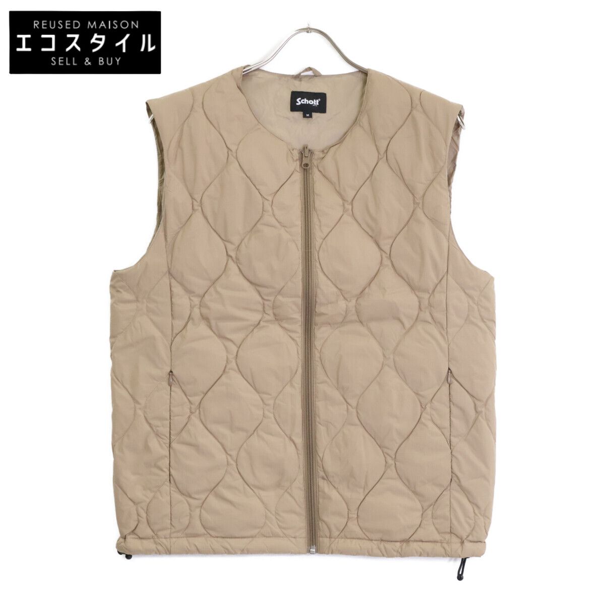 SCHOTT ショット 【×TAION】25SS ﾍﾞｰｼﾞｭ ﾅｲﾛﾝ ﾀﾞｳﾝﾍﾞｽﾄ M