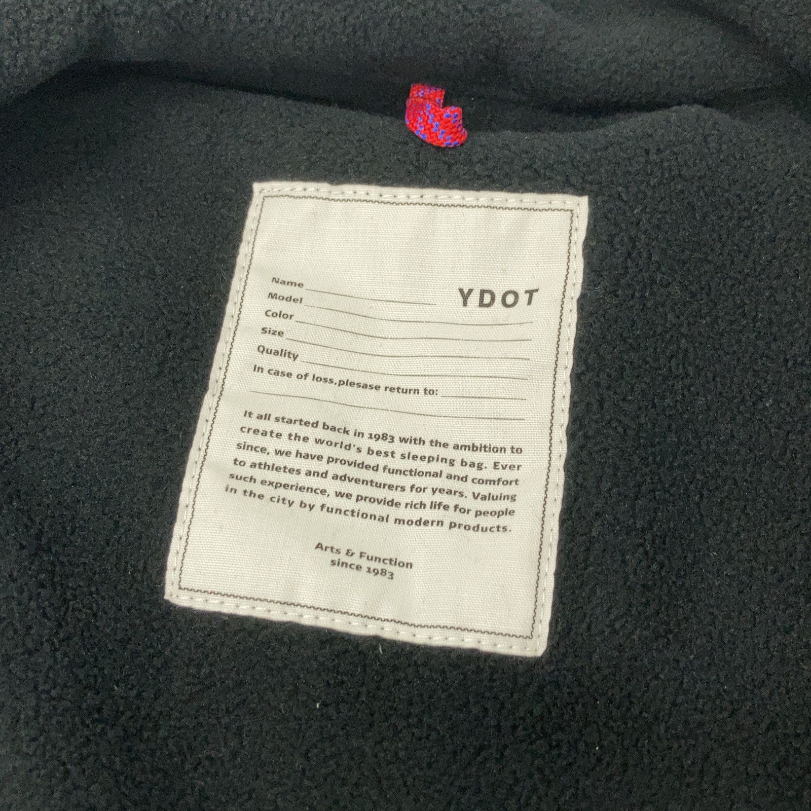 YDOT ワイドット 25AW YU31602 ブラック マイクロフリース TECH FLEECE CIRCLE ANORAK VEST M YDOT ワイドット 25AW YU31602 ブラック マイクロフリース TECH FLEECE CIRCLE ANORAK VEST M