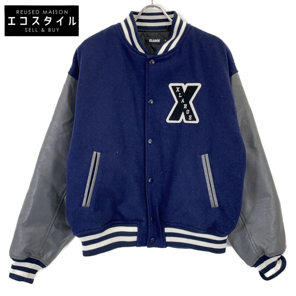XLARGE エクストララージ 101214021004 ﾈｲﾋﾞｰ ｳｰﾙ ｽﾀｼﾞｬﾝ M
