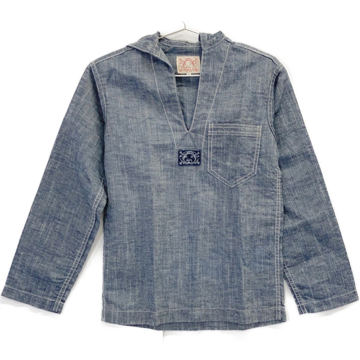 EVISU エヴィス シャンプレーデニム プルオーバー セーラーシャツ 34 EVISU エヴィス シャンプレーデニム プルオーバー セーラーシャツ 34