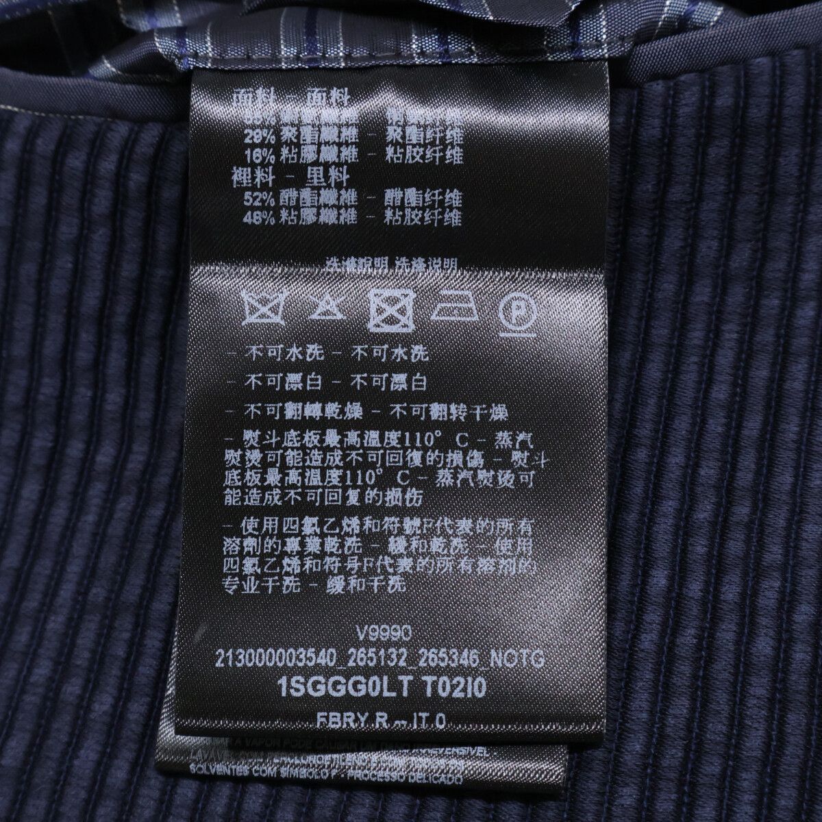 GIORGIO ARMANI ジョルジオアルマーニ 【新品同様/国内正規】1SGGG0L T02I0 コーデュロイ 2Bテーラードジャケット 56