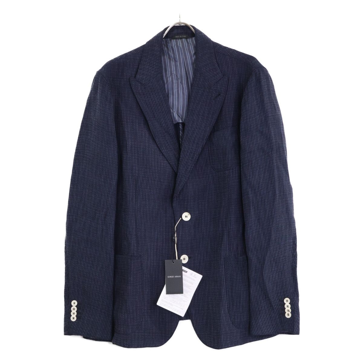 GIORGIO ARMANI ジョルジオアルマーニ 【新品同様/国内正規】1SGGG0L T02I0 コーデュロイ 2Bテーラードジャケット 56