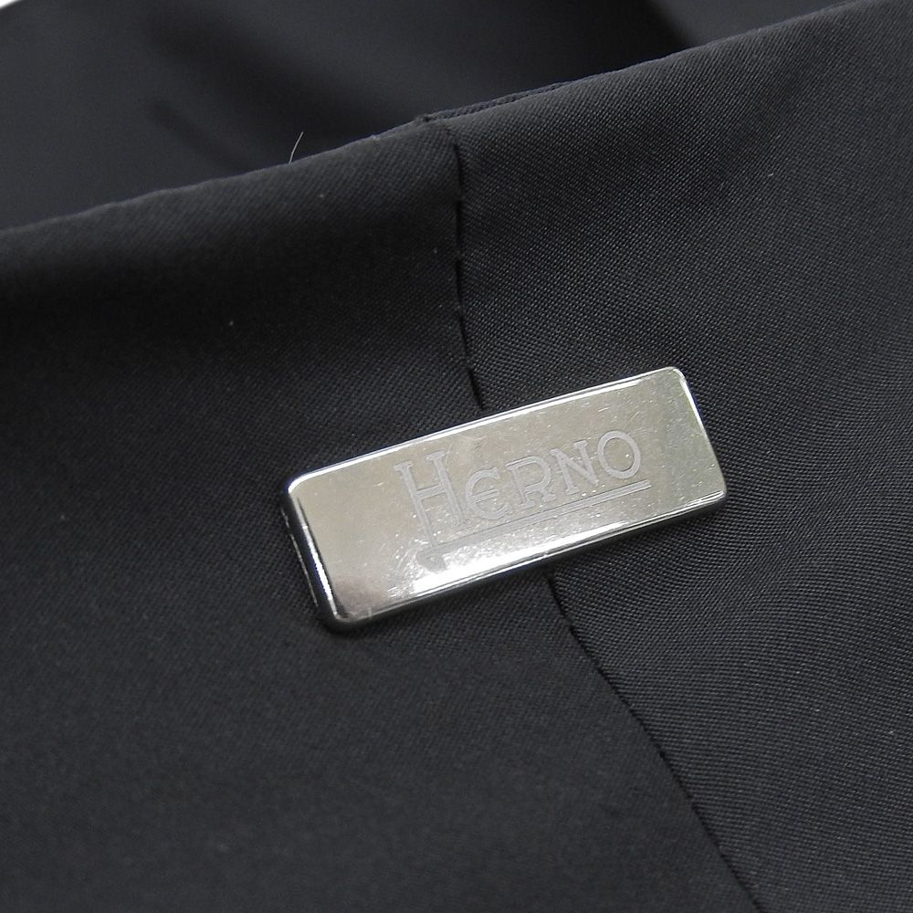 HERNO ヘルノ 新品同様 フリンジデザイン コート レディース ブラック 40 CA0354D 40 HERNO ヘルノ 新品同様 フリンジデザイン コート レディース ブラック 40 CA0354D 40