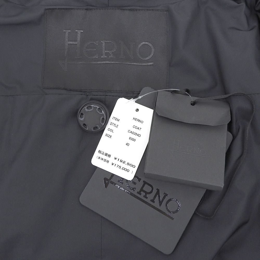 HERNO ヘルノ 新品同様 フリンジデザイン コート レディース ブラック 40 CA0354D 40 HERNO ヘルノ 新品同様 フリンジデザイン コート レディース ブラック 40 CA0354D 40