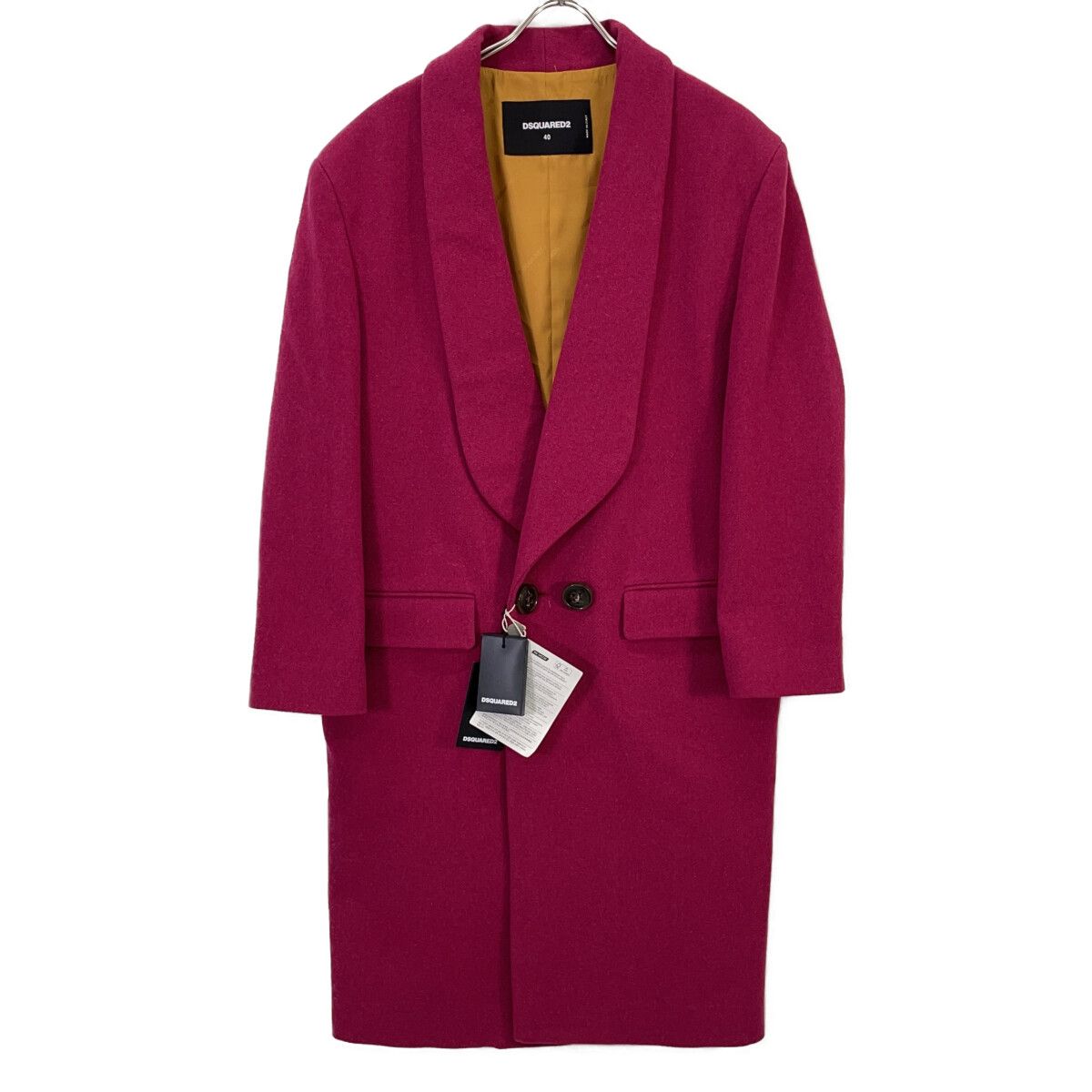 DSQUARED2 ディースクエアード S72AA0500 ガーネット ダブルブレスト ピーコート 40 DSQUARED2 ディースクエアード S72AA0500 ガーネット ダブルブレスト ピーコート 40