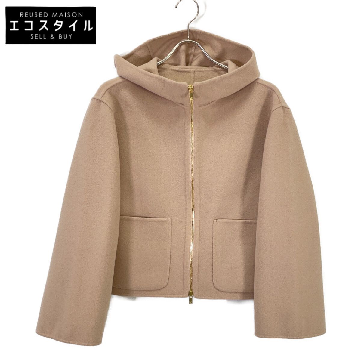 ANAYI アナイ 24AW ﾋﾟﾝｸ ｼｬﾙﾑﾘﾊﾞｰﾌｰﾄﾞﾌﾞﾙｿﾞﾝ 38