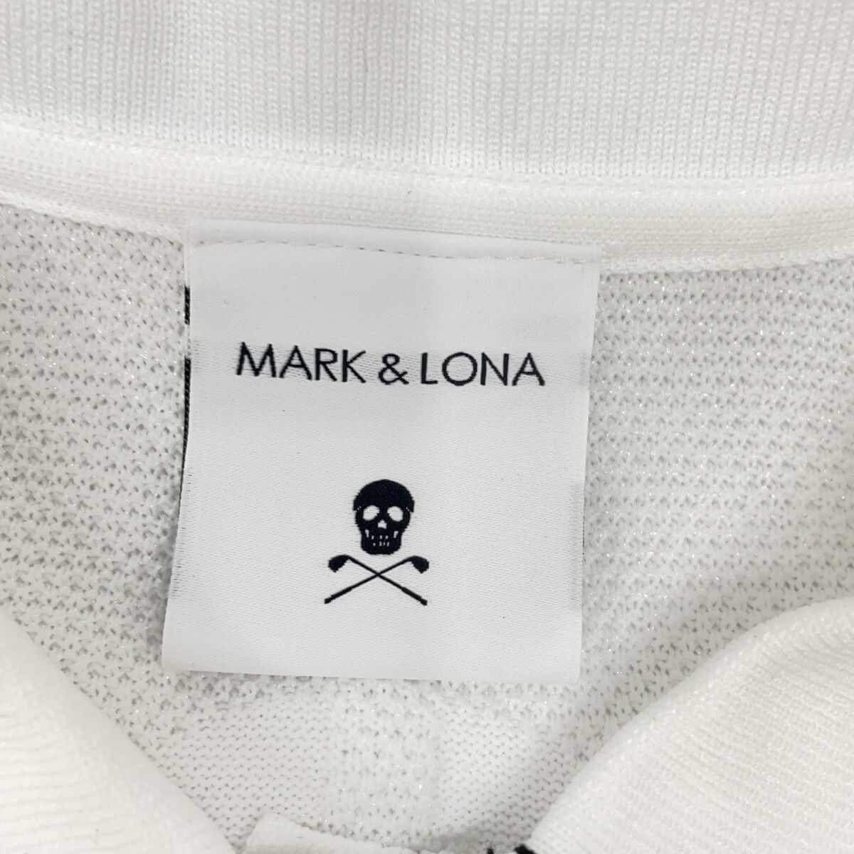 MARK&LONA マークアンドロナ MLW-6A-AB04 ホワイト ニットベスト ヘンリーネック シャツ 38 MARK&LONA マークアンドロナ MLW-6A-AB04 ホワイト ニットベスト ヘンリーネック シャツ 38