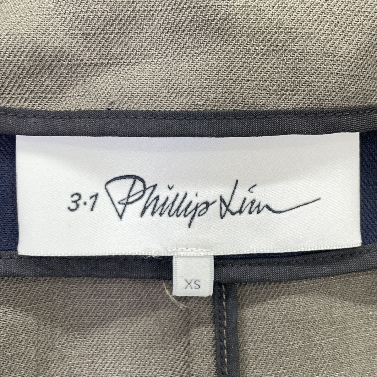 3.1 Phillip lim スリーワンフィリップリム P232-80001CLO ネイビー×カーキ ブロックカラー トレンチコート XS 3.1 Phillip lim スリーワンフィリップリム P232-80001CLO ネイビー×カーキ ブロックカラー トレンチコート XS