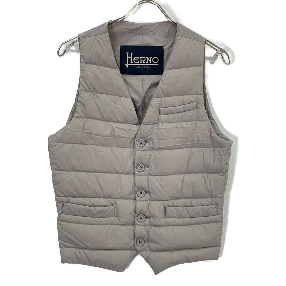 HERNO ヘルノ Pl002ULE-19288-1800 アイスグレー インナー ダウン ジレ 44 HERNO ヘルノ Pl002ULE-19288-1800 アイスグレー インナー ダウン ジレ 44