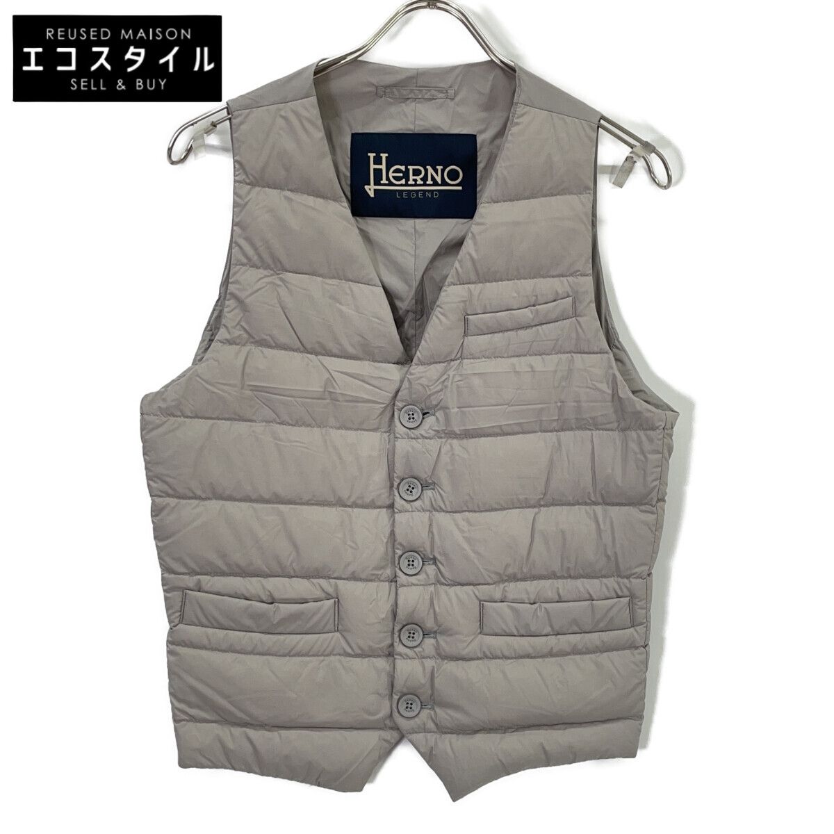 HERNO ヘルノ Pl002ULE-19288-1800 ｱｲｽｸﾞﾚｰ ｲﾝﾅｰ ﾀﾞｳﾝ ｼﾞﾚ 44