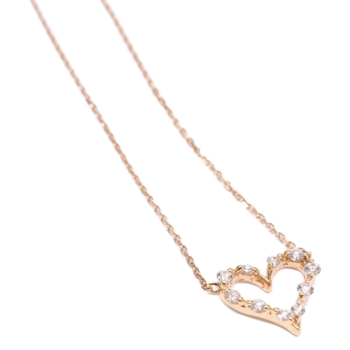 STAR JEWELRY スタージュエリー K18 0.23ct ダイヤモンド オープンハート