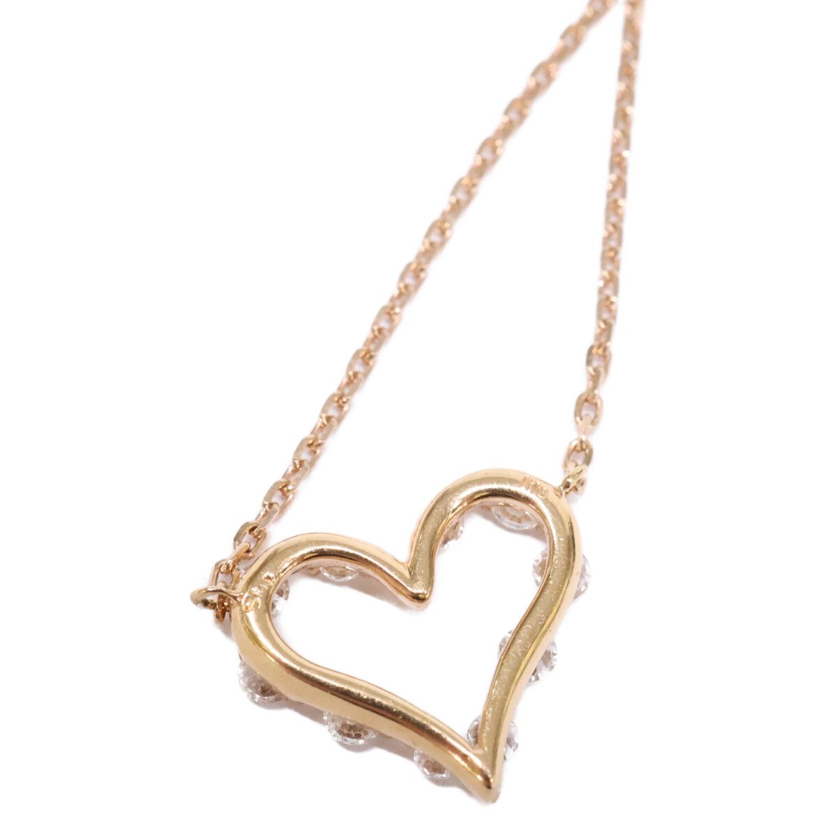 STAR JEWELRY スタージュエリー K18 0.23ct ダイヤモンド オープンハート