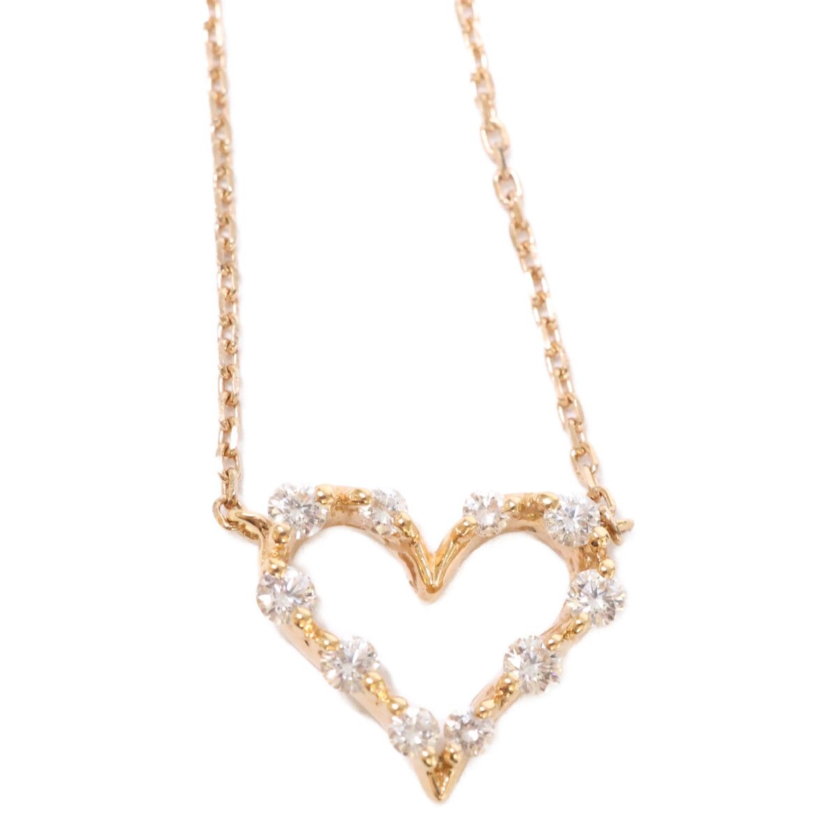 STAR JEWELRY スタージュエリー K18 0.23ct ダイヤモンド オープンハート