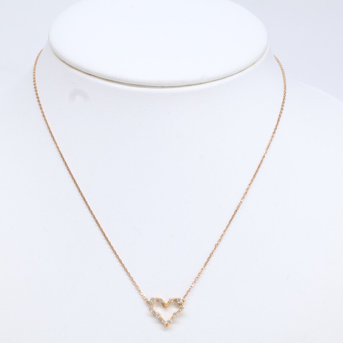 STAR JEWELRY スタージュエリー K18 0.23ct ダイヤモンド オープンハート