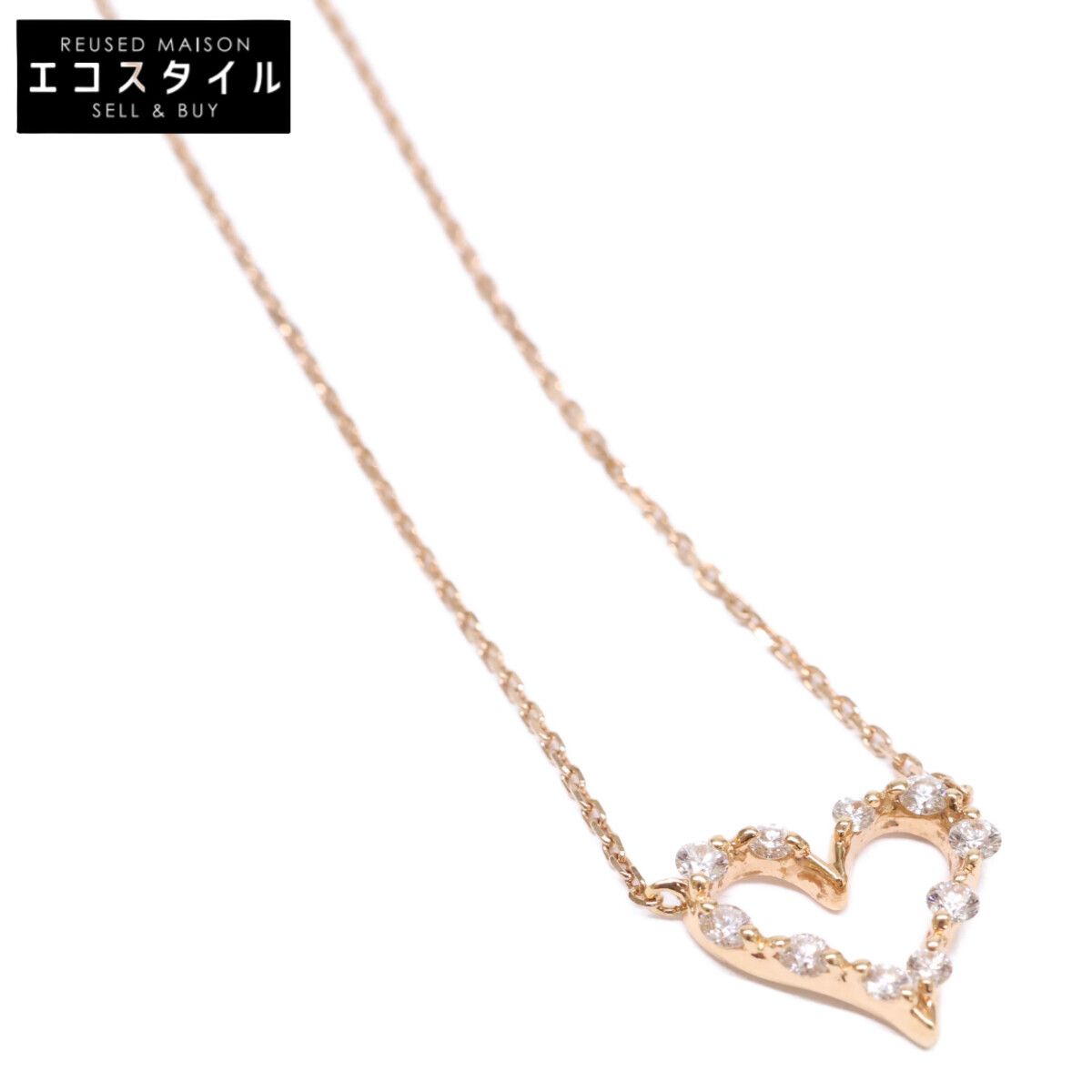 STAR JEWELRY スタージュエリー K18 0.23ct ダイヤモンド オープンハート