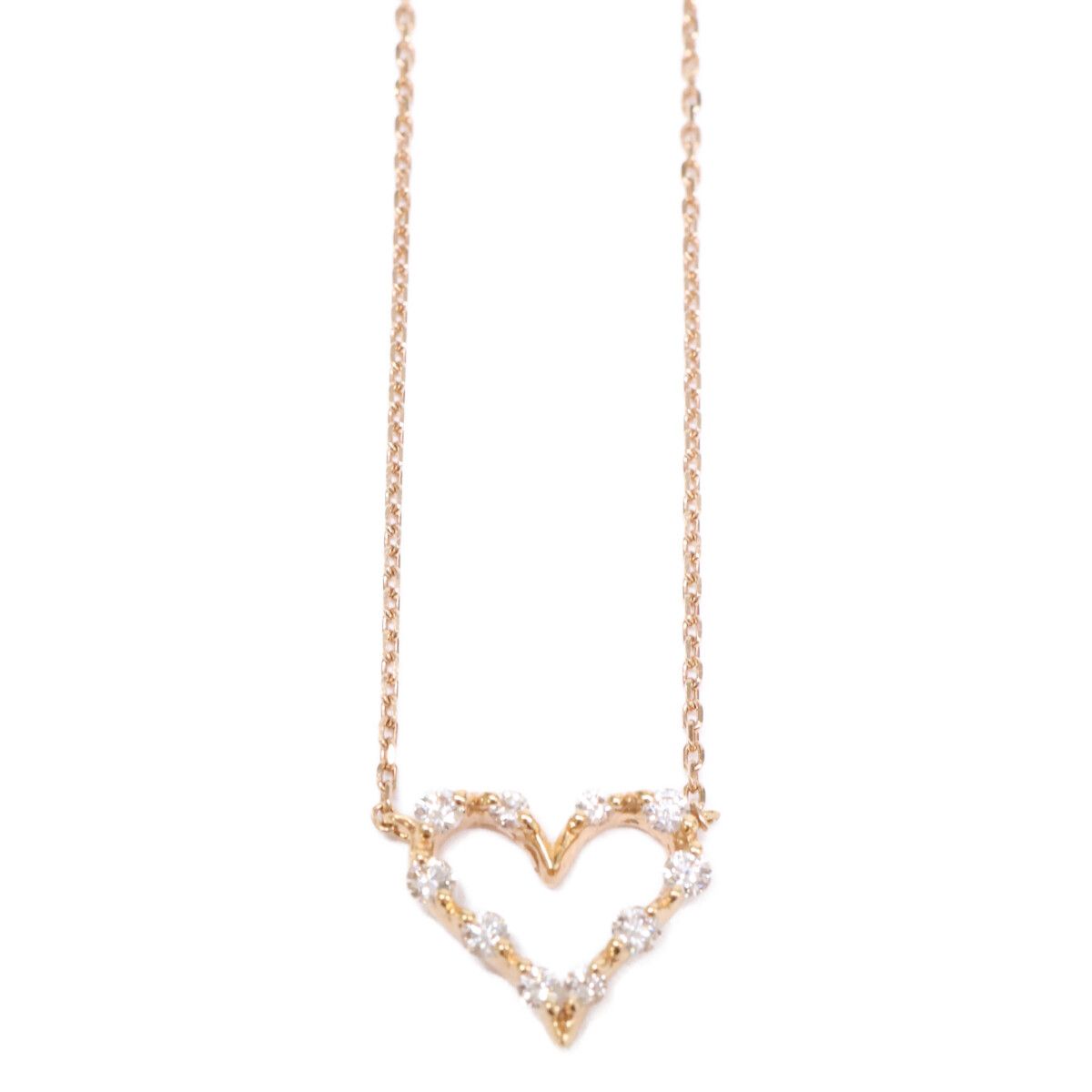 STAR JEWELRY スタージュエリー K18 0.23ct ダイヤモンド オープンハート