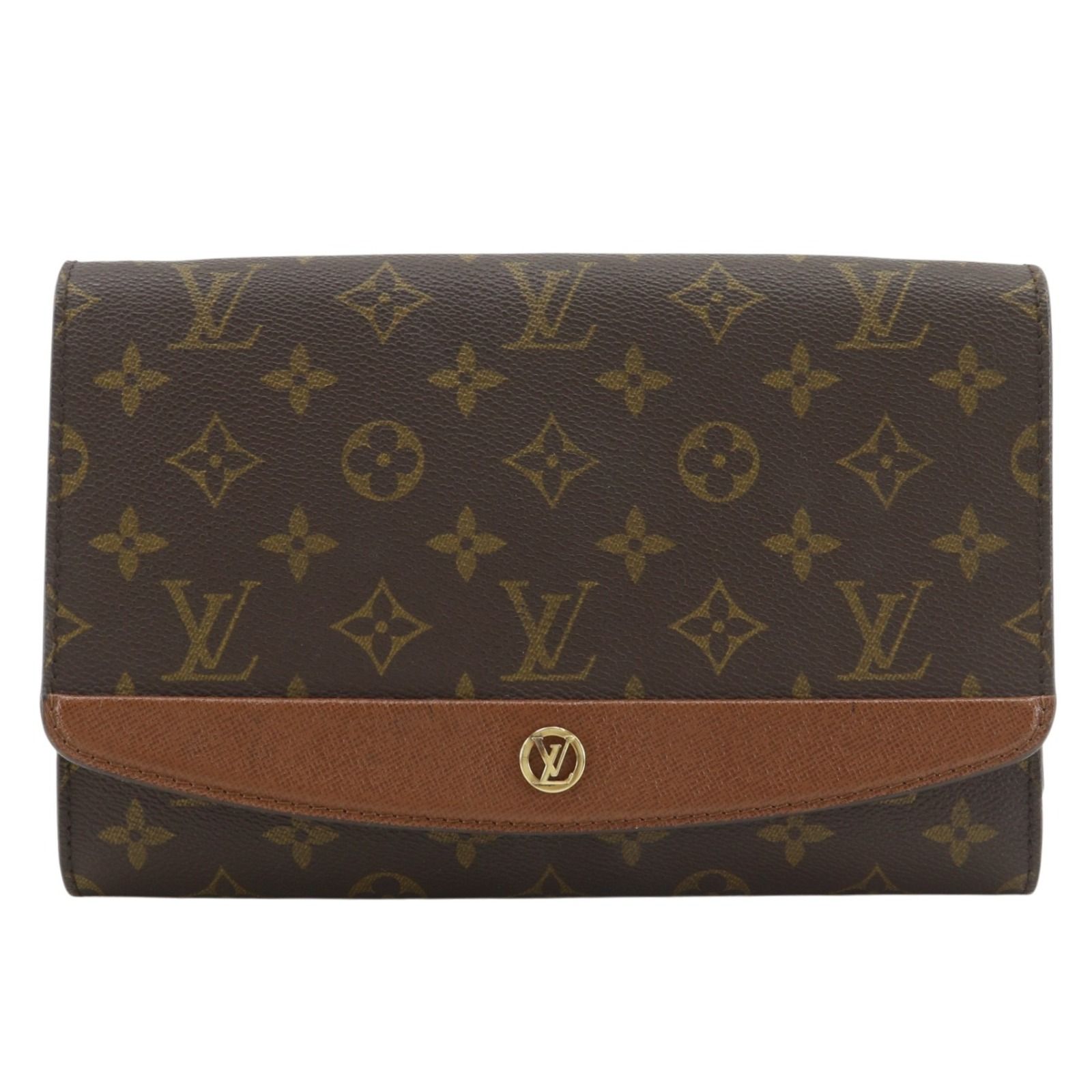 【LOUIS VUITTON】ルイ・ヴィトン ボルドー24 M51798 モノグラムキャンバス 茶 ユニセックス クラッチバッグ