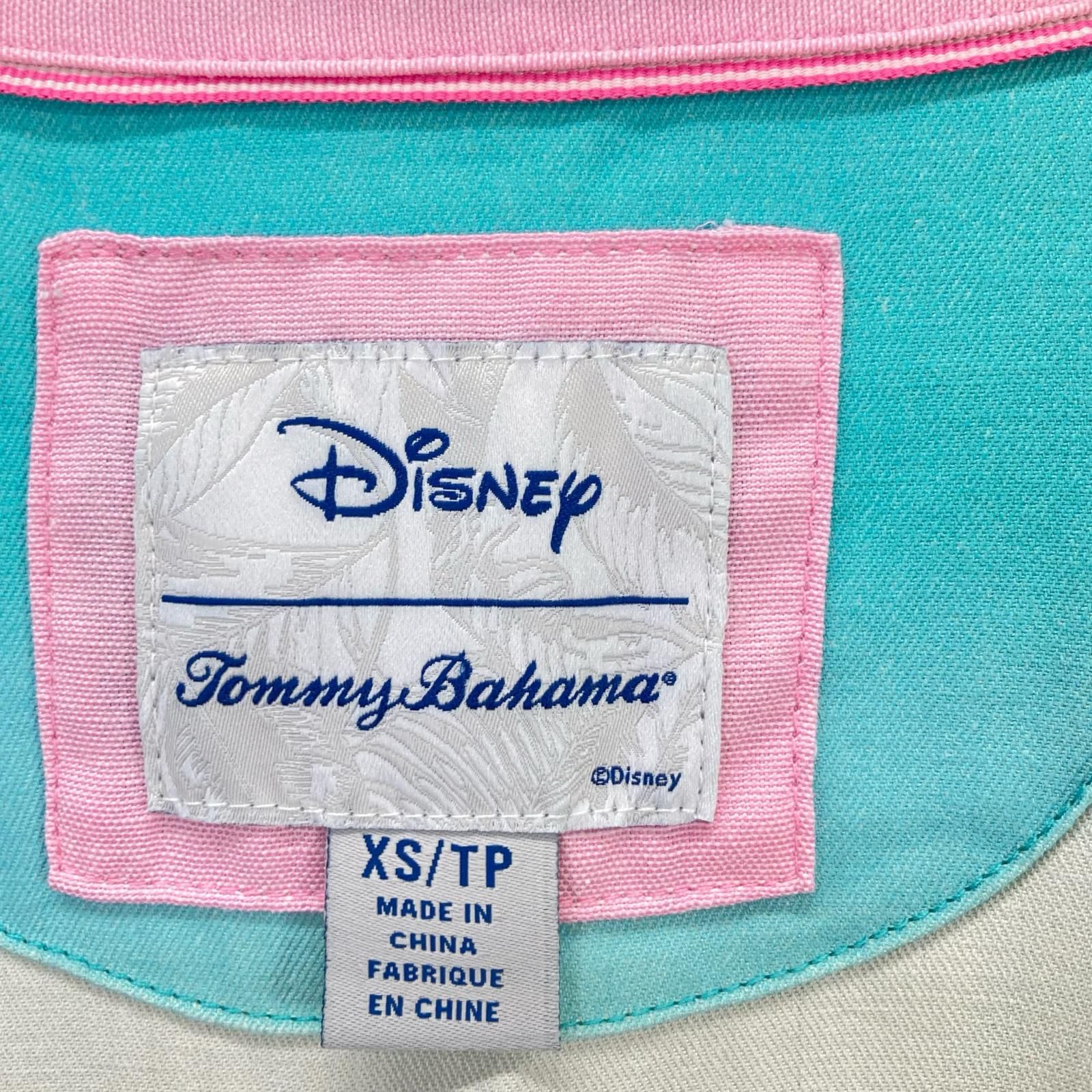 Disney ディズニー ﾌﾞﾙｰ ×ﾄﾆｰﾊﾞﾊﾏ ﾊﾜｲｱﾝｼｬﾂ XS