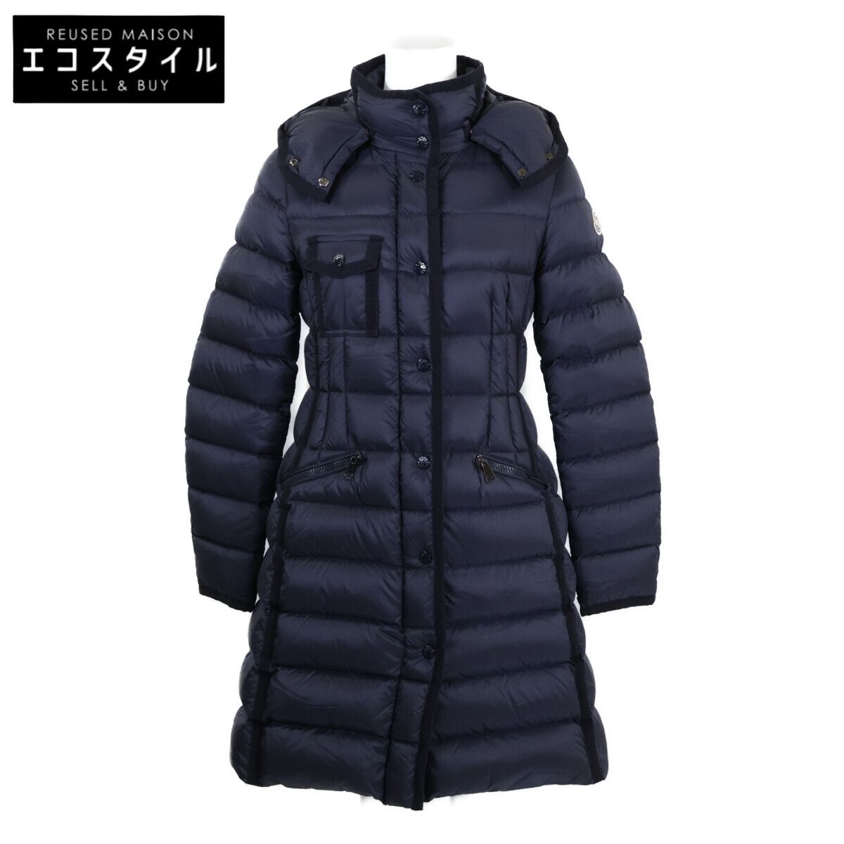 MONCLER モンクレール 【美品】HERMINE エルミンヌ フード付ダウン O