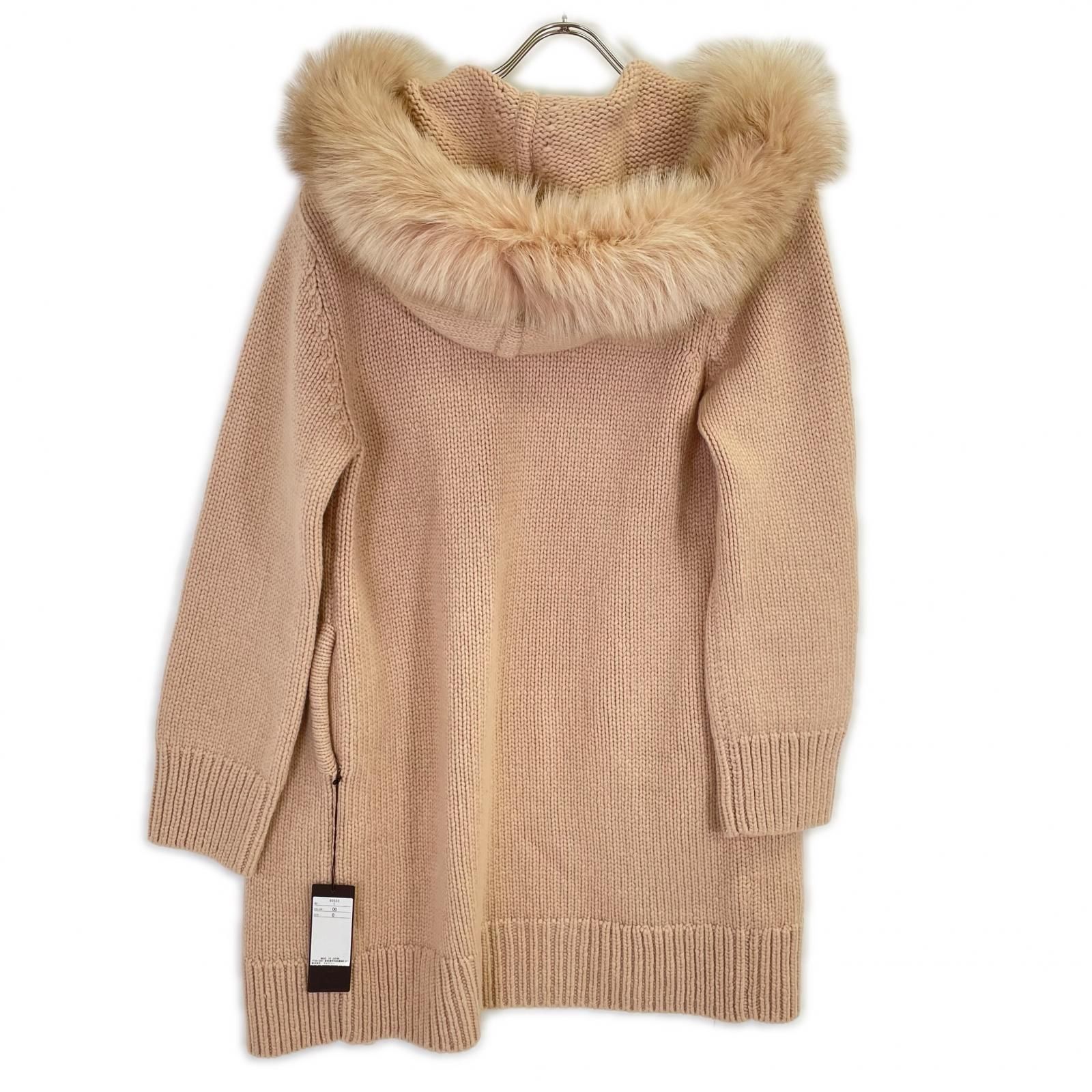 FOXEY フォクシー 38516 ﾋﾟﾝｸﾍﾞｰｼﾞｭ ﾌｫｯｸｽｿﾚｲﾕ ﾆｯﾄｺｰﾄ F