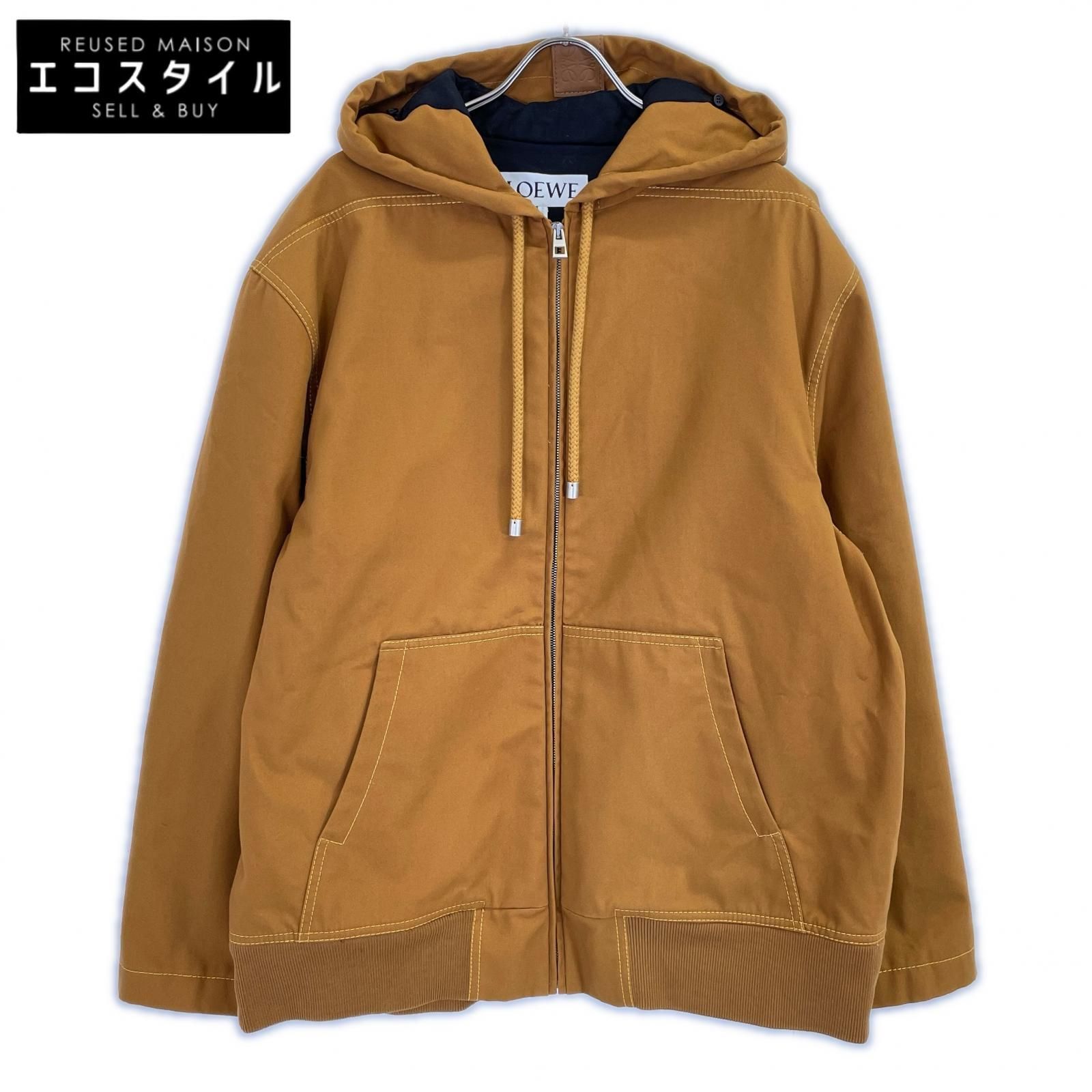 LOEWE ロエベ S359Y02XBK ﾌﾞﾗｳﾝ ﾌｰﾃﾞｯﾄﾞｼﾞｬｹｯﾄ 38