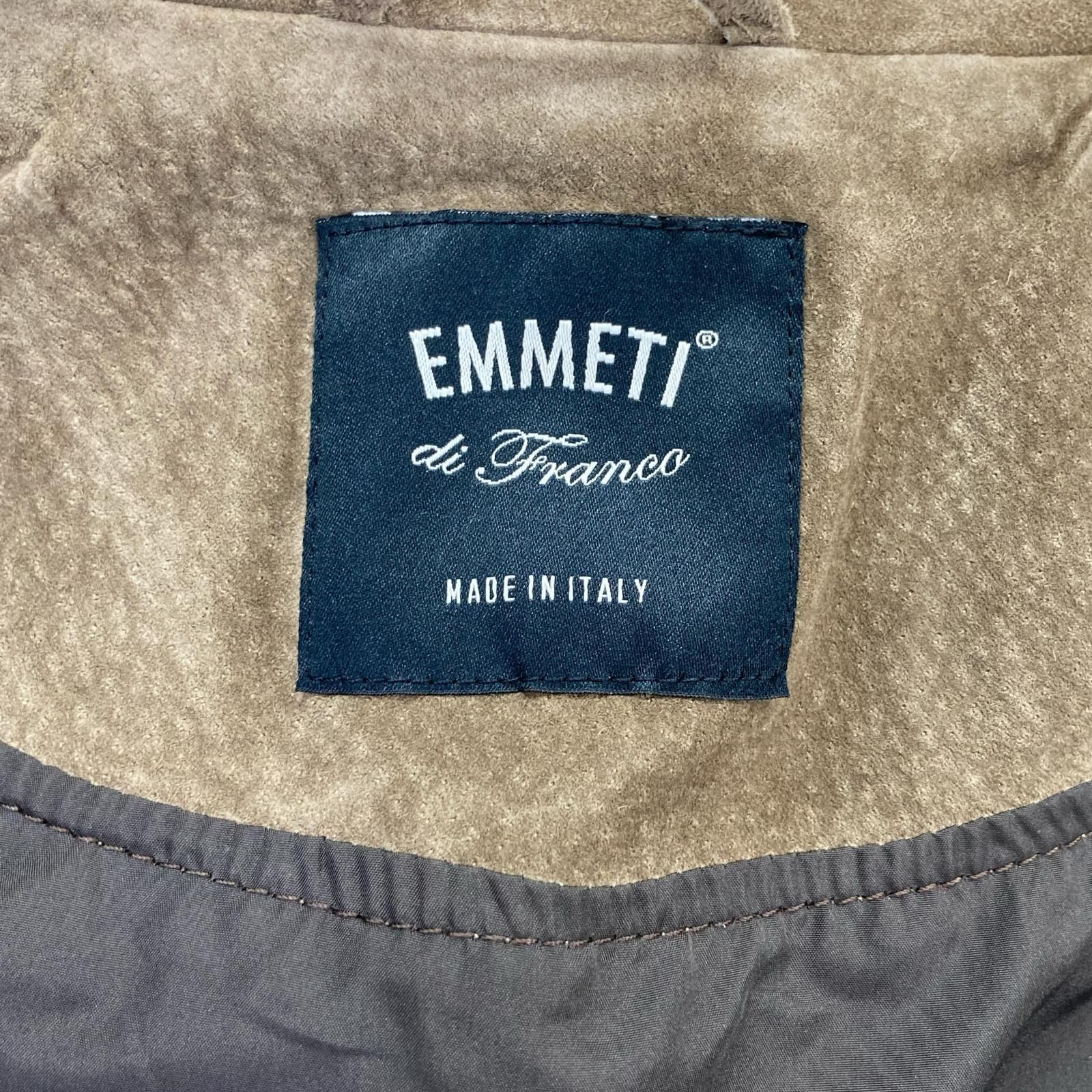 EMMETI エンメティー ｸﾞﾚｰ ﾋﾟｯｸﾞｽｷﾝ GIAPPONE ｼﾞｯﾌﾟｱｯﾌﾟﾚｻﾞｰﾌﾞﾙｿﾞﾝ 48