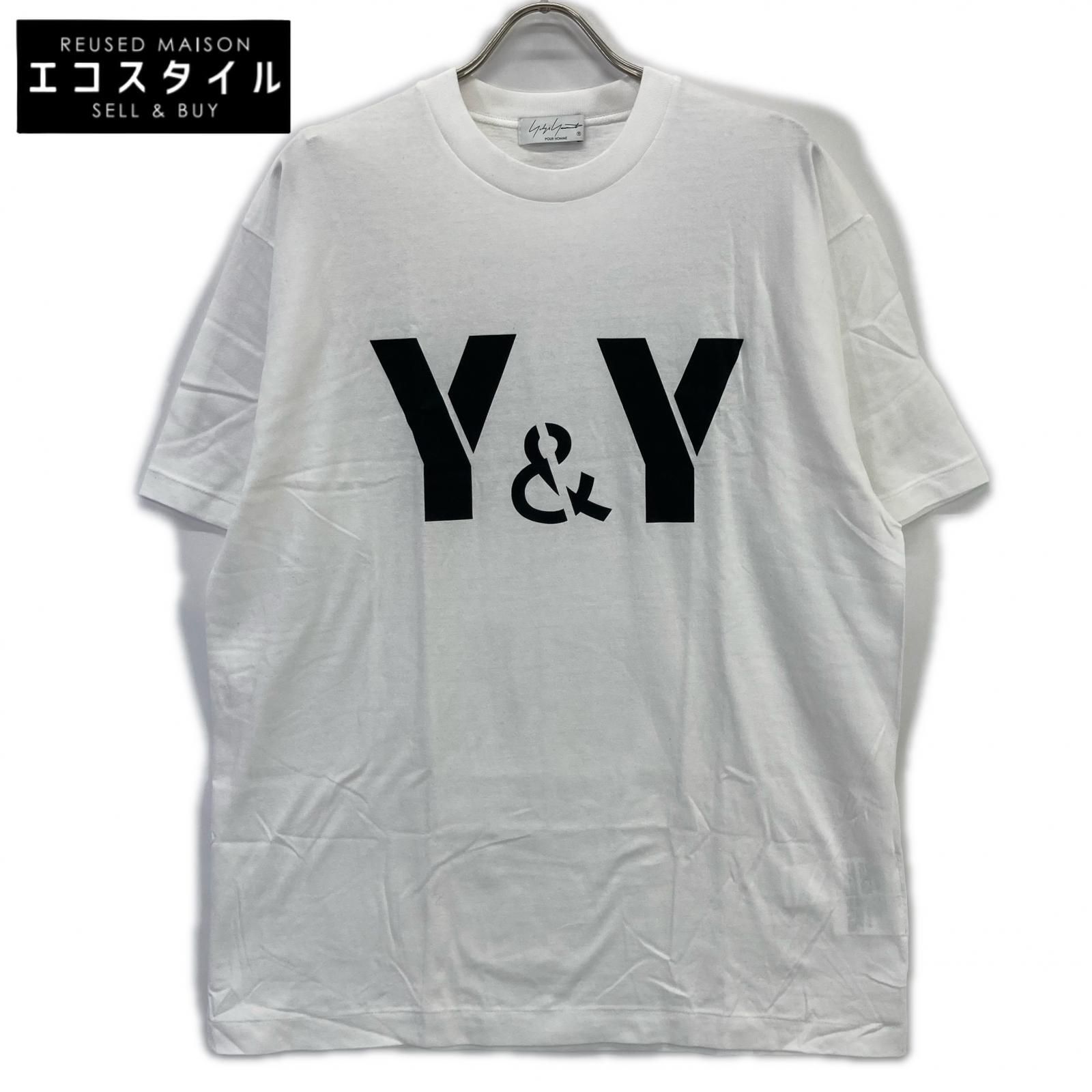 Yohji Yamamoto POUR HOMME ヨウジヤマモトプールオム HO-T77-087 ﾎﾜｲﾄ 顔料ﾌﾟﾘﾝﾄTｼｬﾂ 3