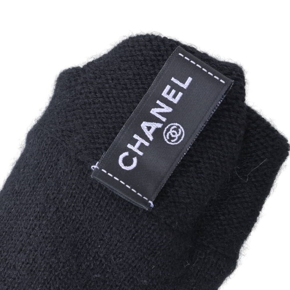 CHANEL P39194K02781 カシミヤシルク混 ラインストーン ココマーク 手袋 グローブ CHANEL P39194K02781 カシミヤシルク混 ラインストーン ココマーク 手袋 グローブ