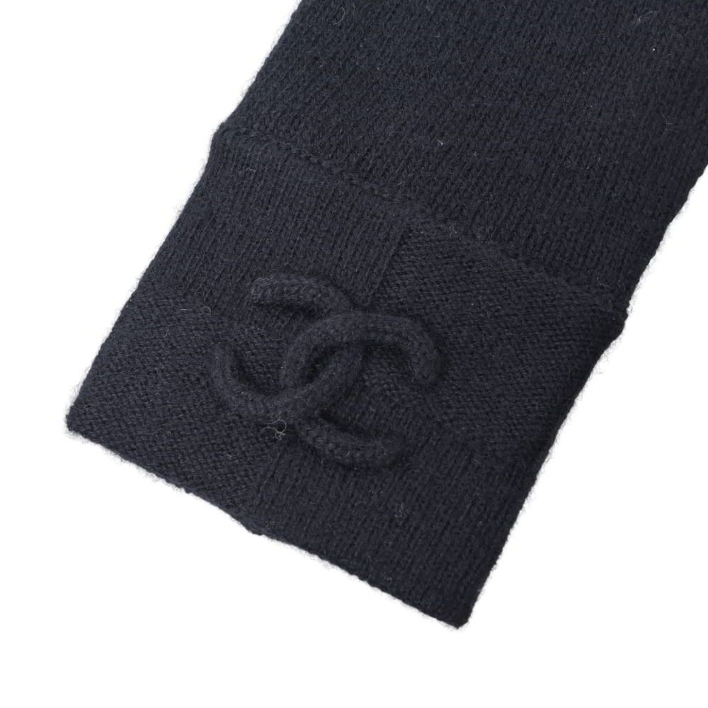 CHANEL P39194K02781 カシミヤシルク混 ラインストーン ココマーク 手袋 グローブ CHANEL P39194K02781 カシミヤシルク混 ラインストーン ココマーク 手袋 グローブ