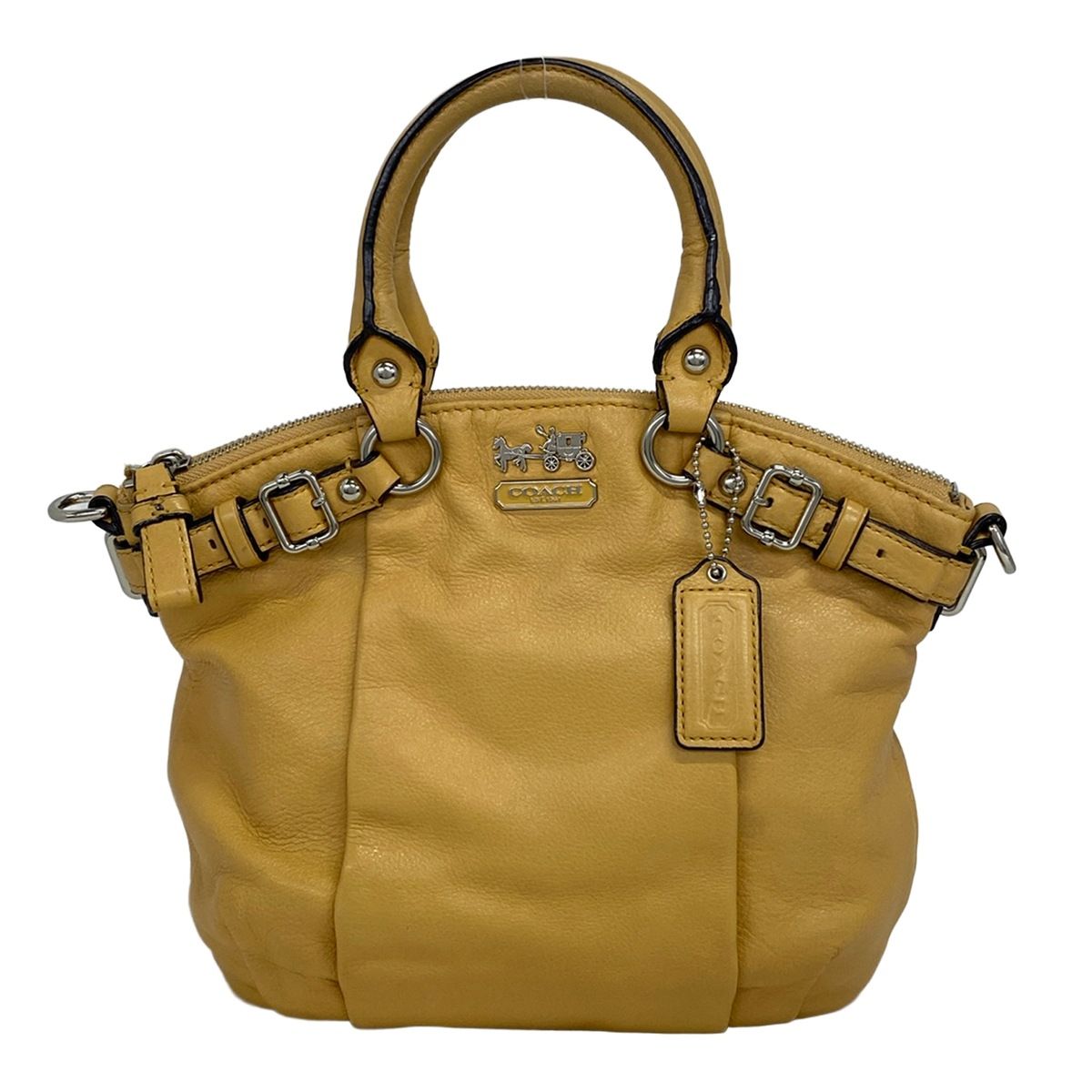 COACH(コーチ) ハンドバッグ マディソンレザーミニソフィアサッチェル 18625 ダークイエロー レザー